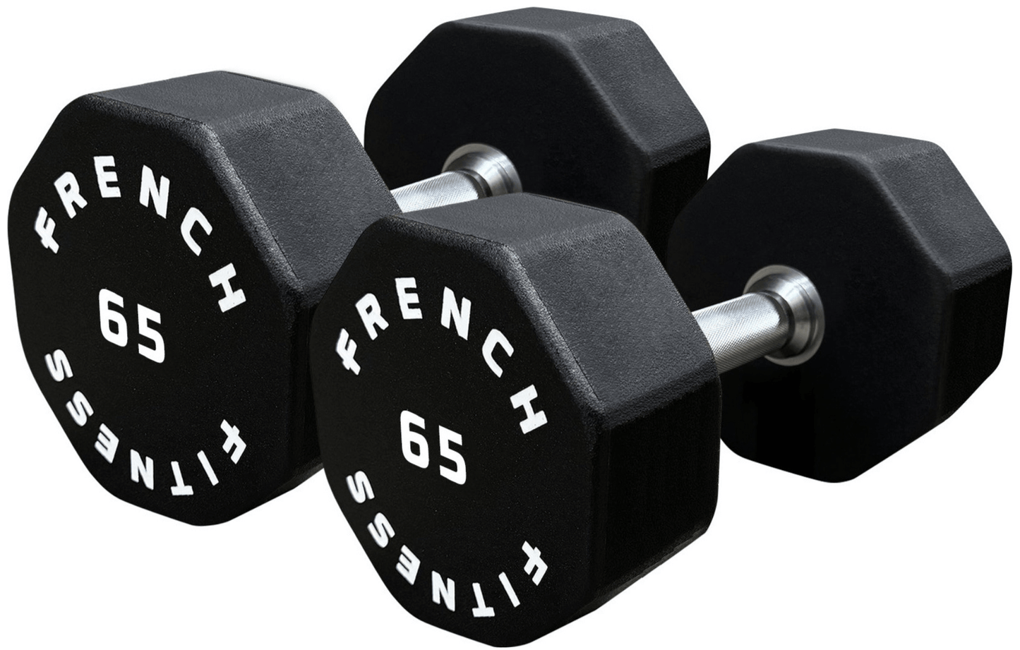 French Fitness Urethane 8 Sided Hex Dumbbell Set, 5-75 lbs (New) Image 14