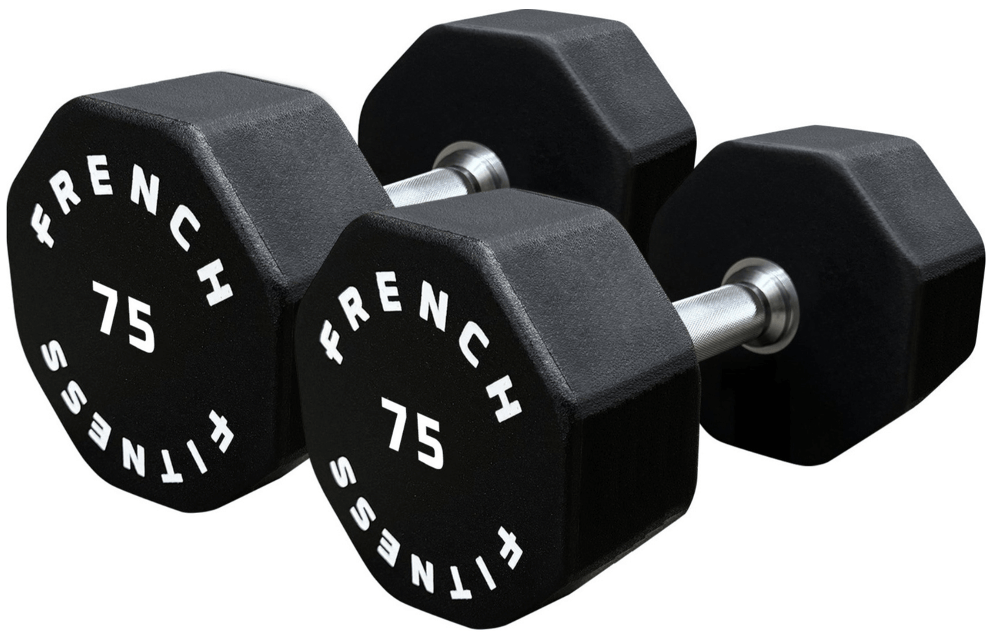 French Fitness Urethane 8 Sided Hex Dumbbell Set, 5-75 lbs (New) Image 16