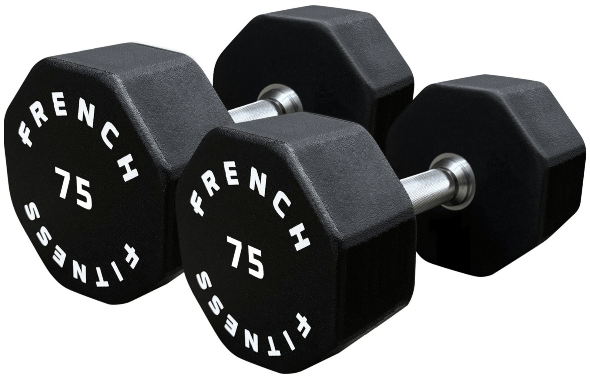 French Fitness Urethane 8 Sided Hex Dumbbell Set, 5-75 lbs (New) Image 16