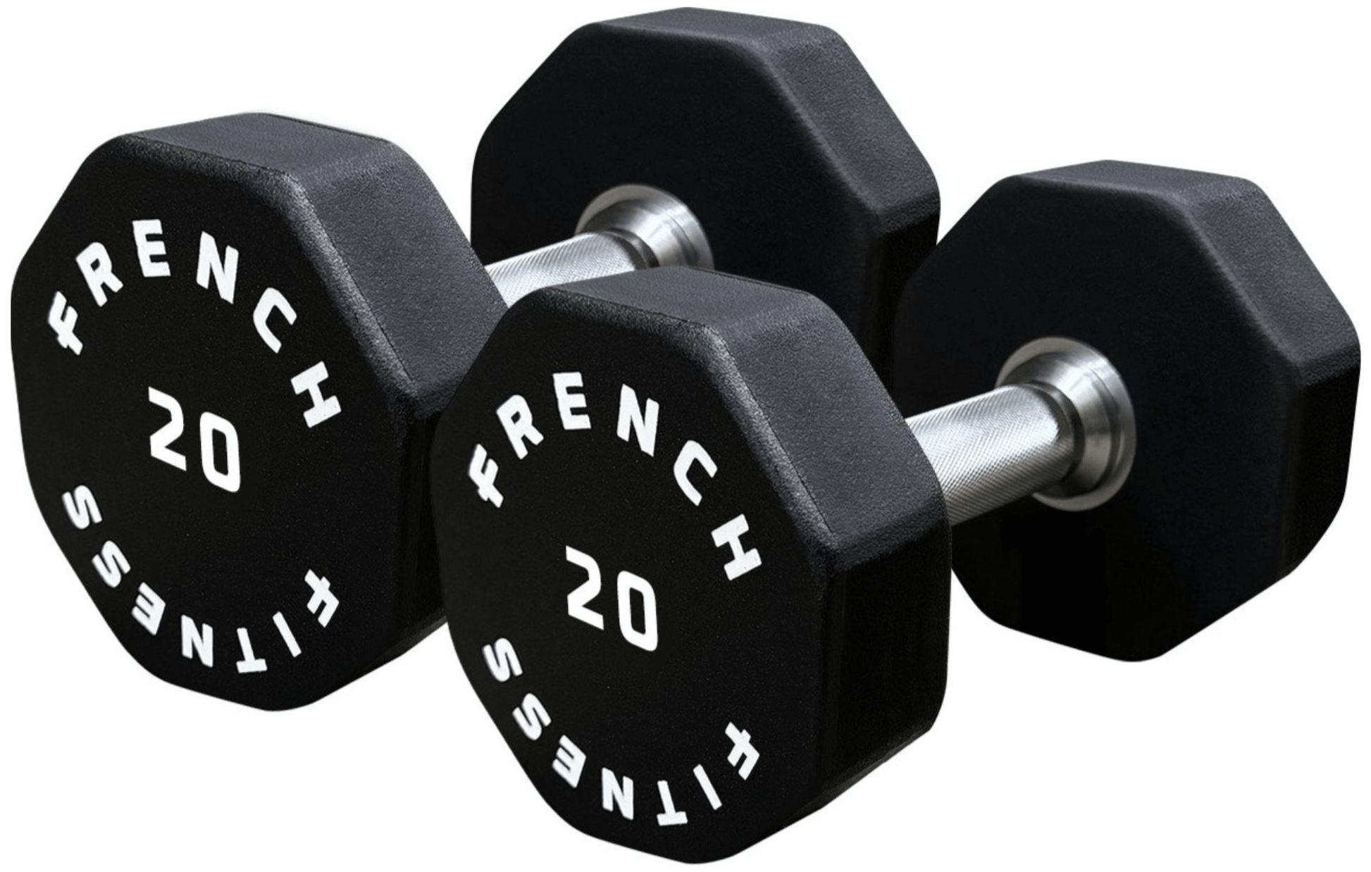 French Fitness Urethane 8 Sided Hex Dumbbell Set, 5-75 lbs (New) Image 5