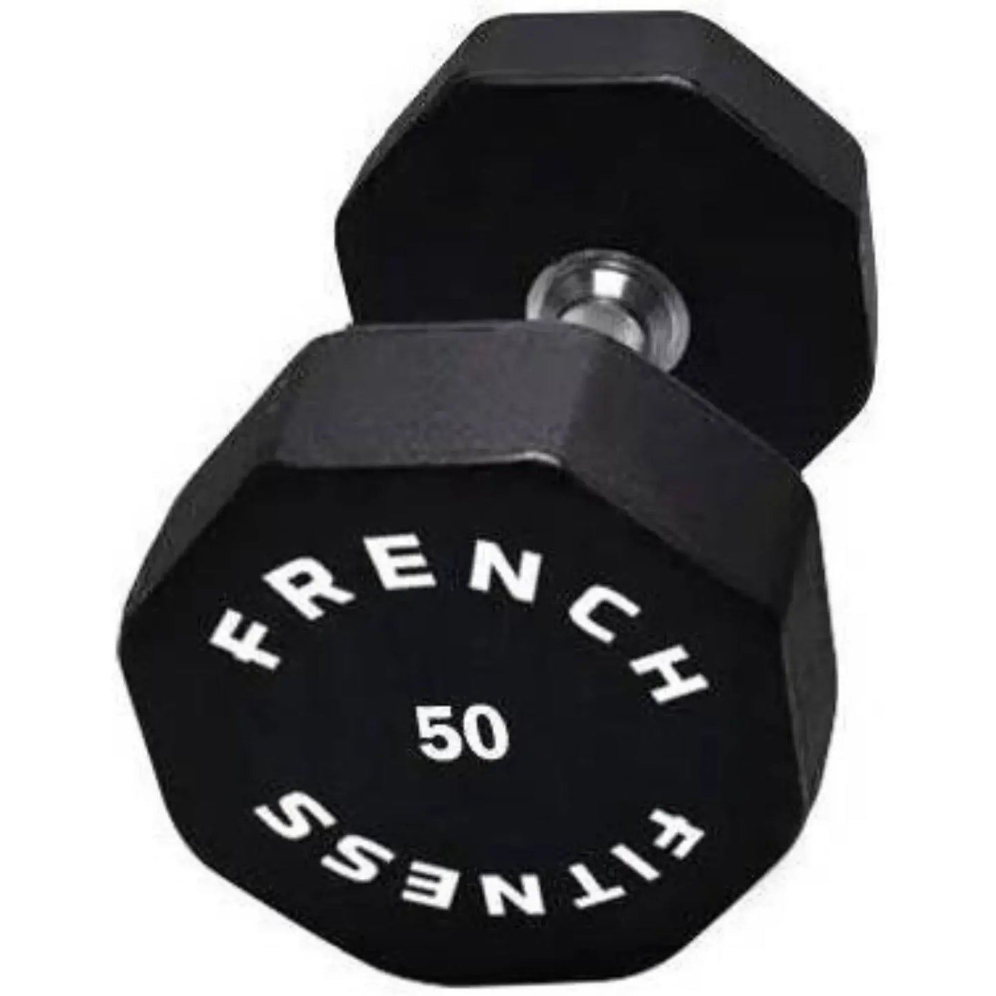 French Fitness Urethane 8 Sided Hex Dumbbell 50 lbs - Single (New) Image 2