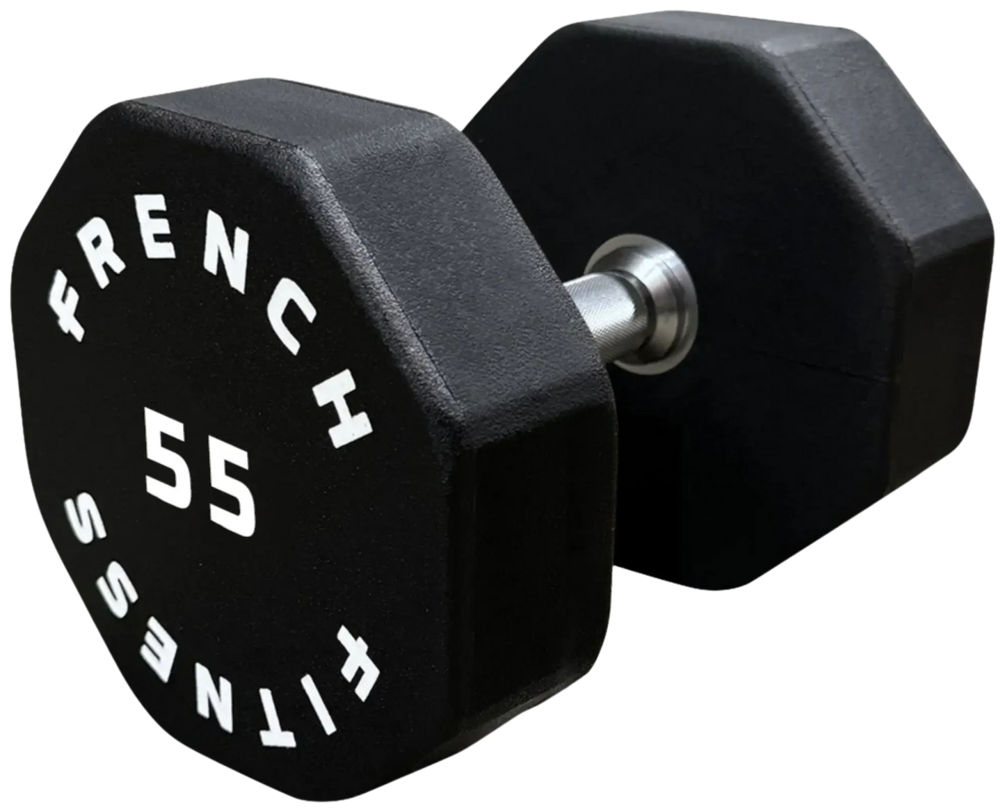 French Fitness Urethane 8 Sided Hex Dumbbell 55 lbs - Single (New) Image