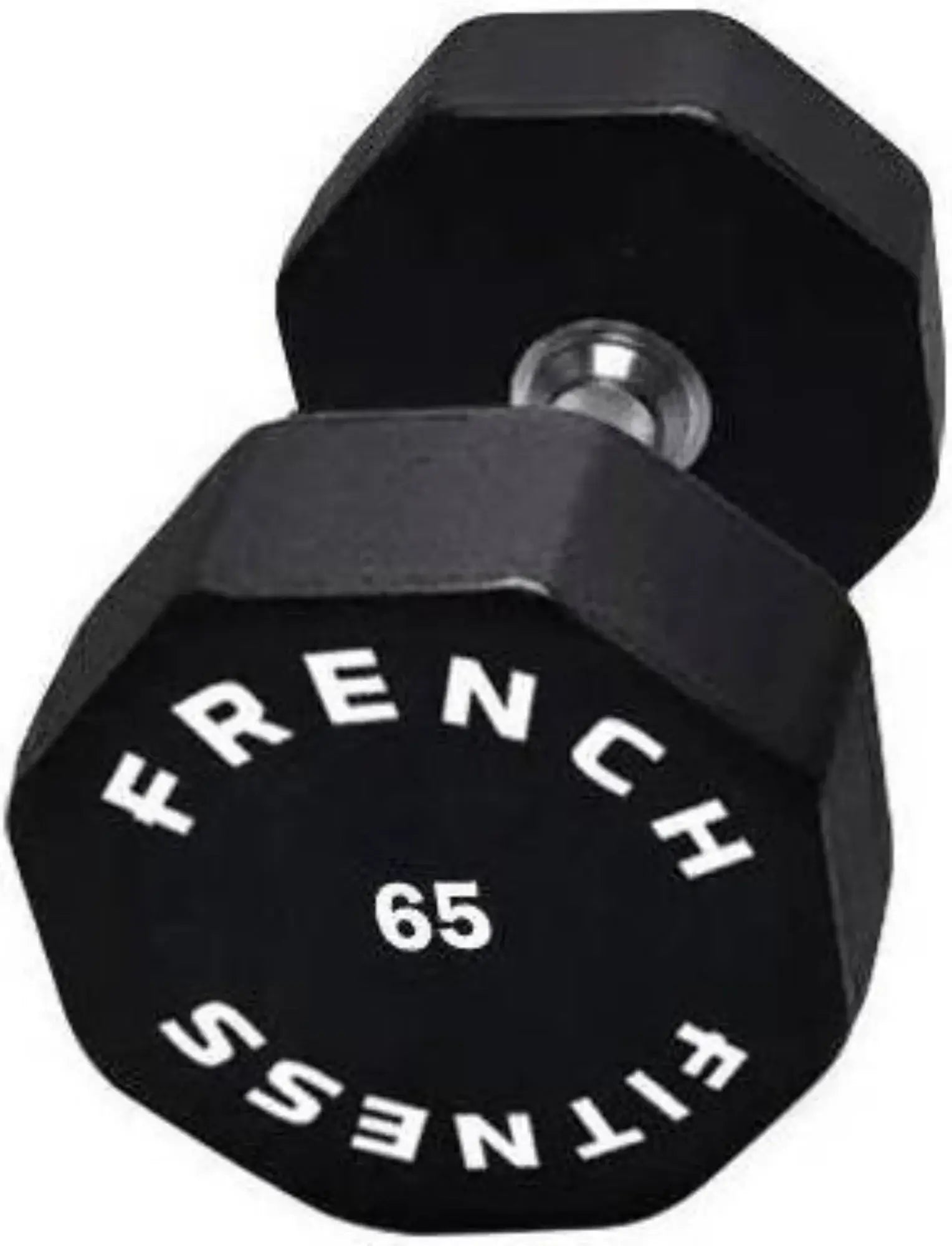 French Fitness Urethane 8 Sided Hex Dumbbell 65 lbs - Single (New) Image 2