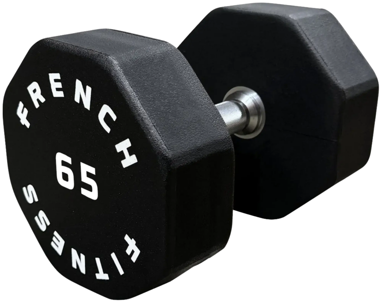 French Fitness Urethane 8 Sided Hex Dumbbell 65 lbs - Single (New) Image