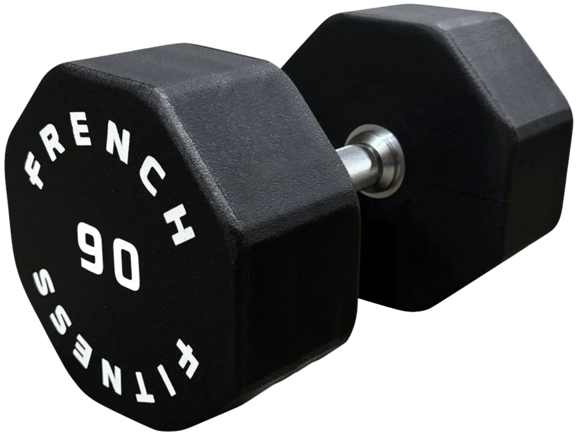 French Fitness Urethane 8 Sided Hex Dumbbell 90 lbs - Single (New) Image