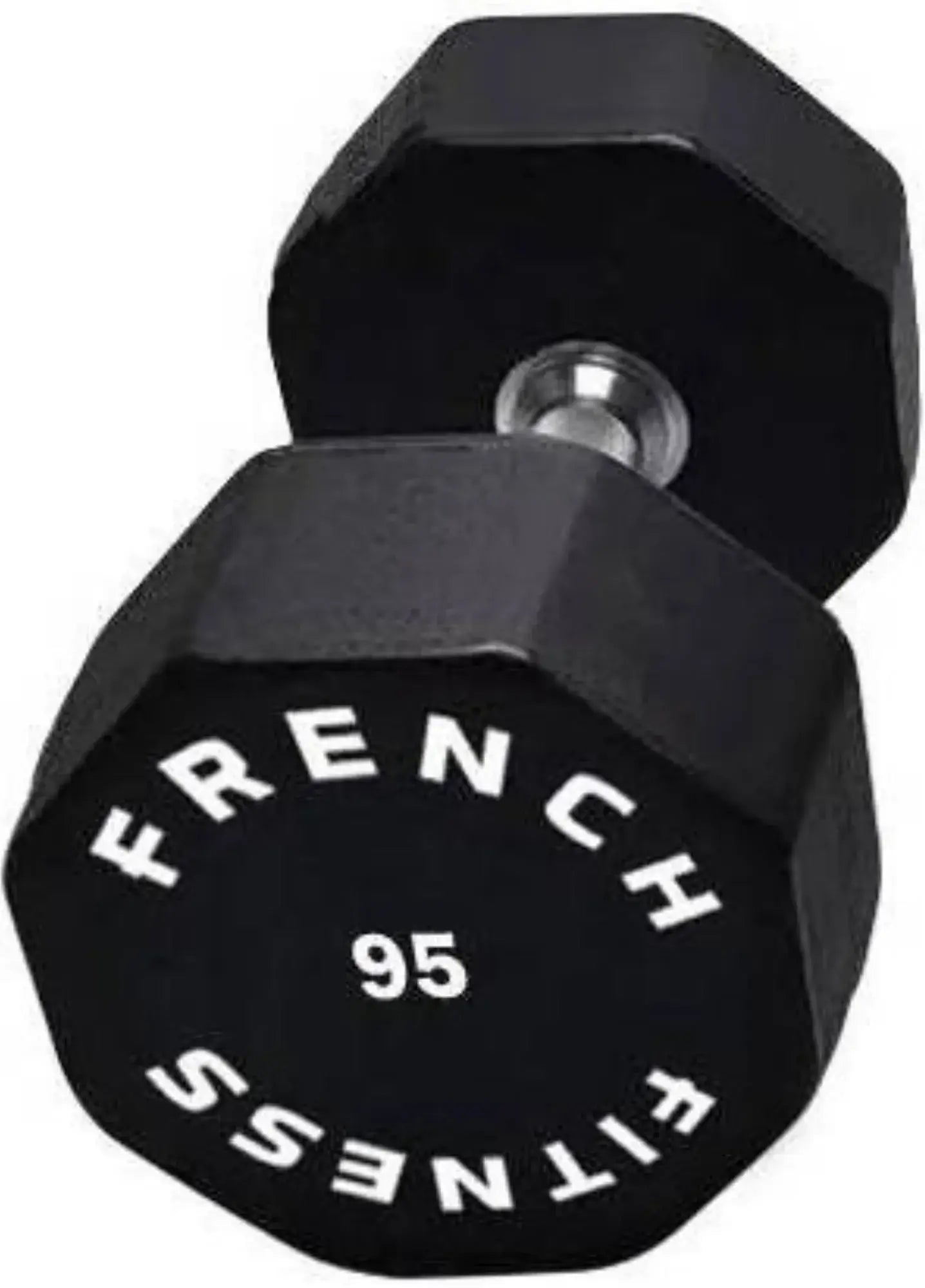 French Fitness Urethane 8 Sided Hex Dumbbell 95 lbs - Single (New) Image 2