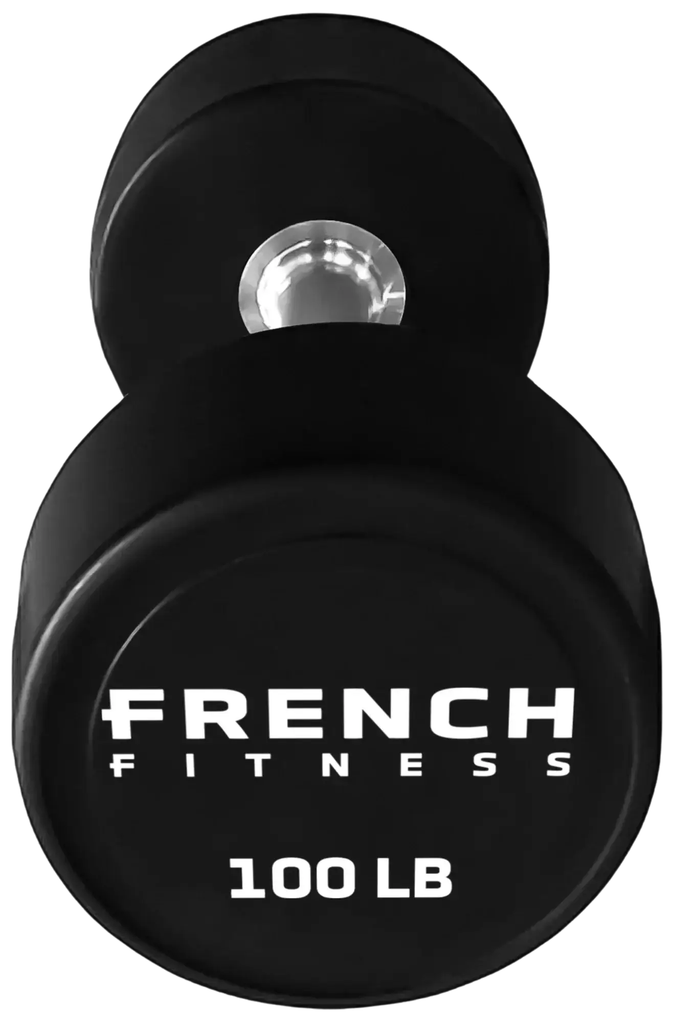 French Fitness Urethane Round Pro Style Dumbbell V2 100 lbs - Single (New) Image