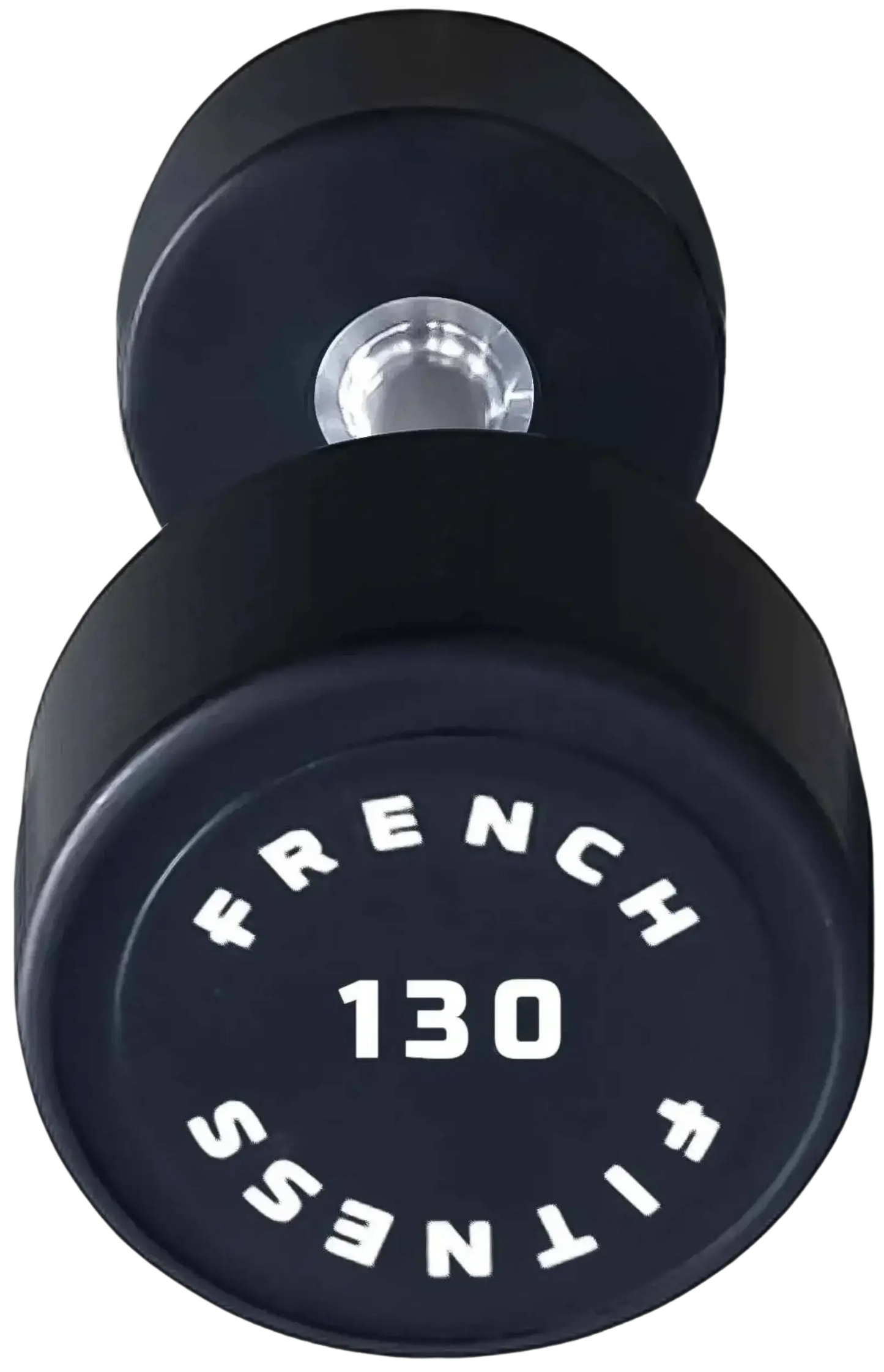 French Fitness Urethane Round Pro Style Dumbbell 130 lbs - Single (New) Image