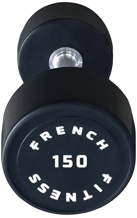 French Fitness Urethane Round Pro Style Dumbbell 150 lbs - Single (New) Image