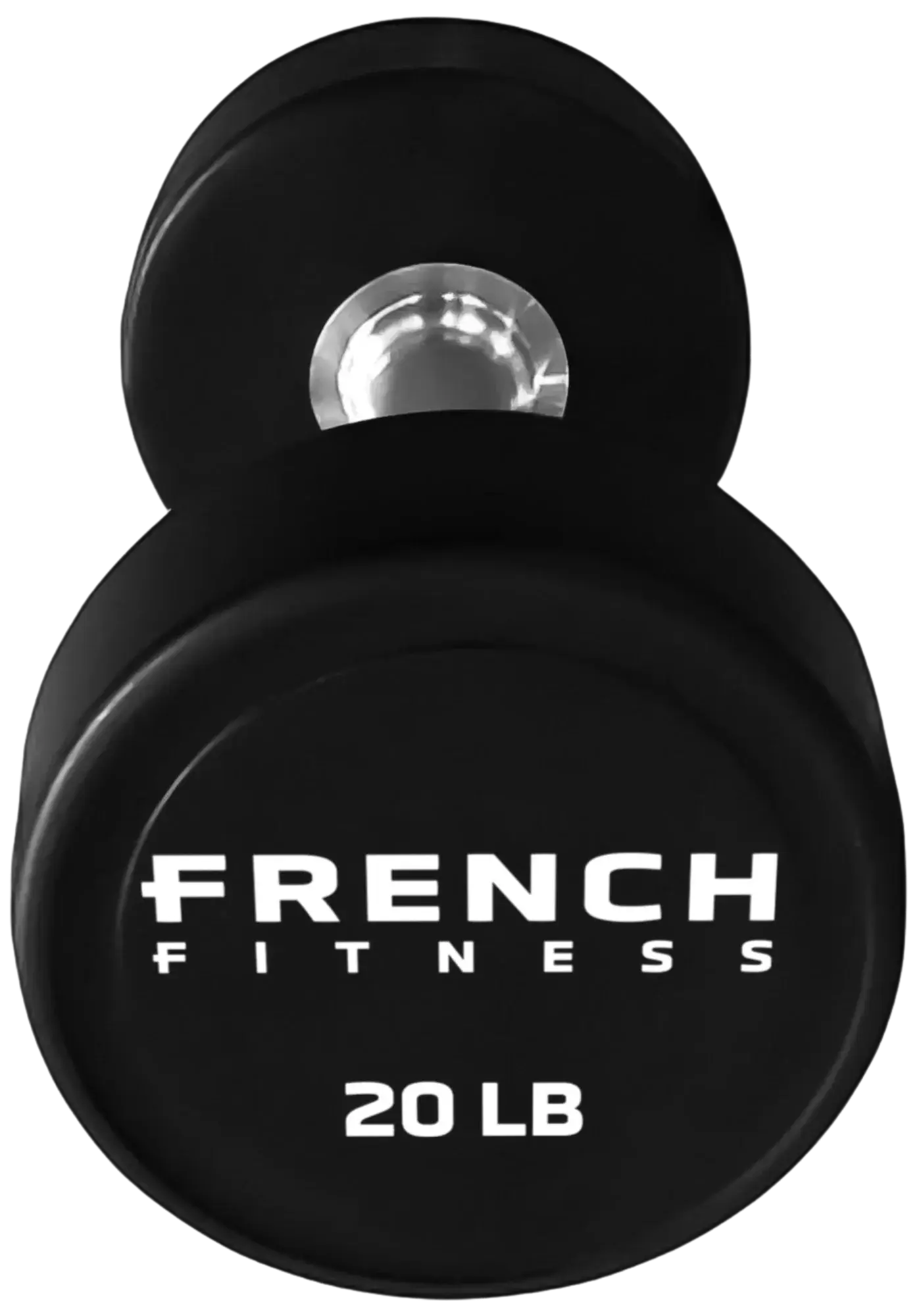 French Fitness Urethane Round Pro Style Dumbbell V2 20 lbs - Single (New) Image