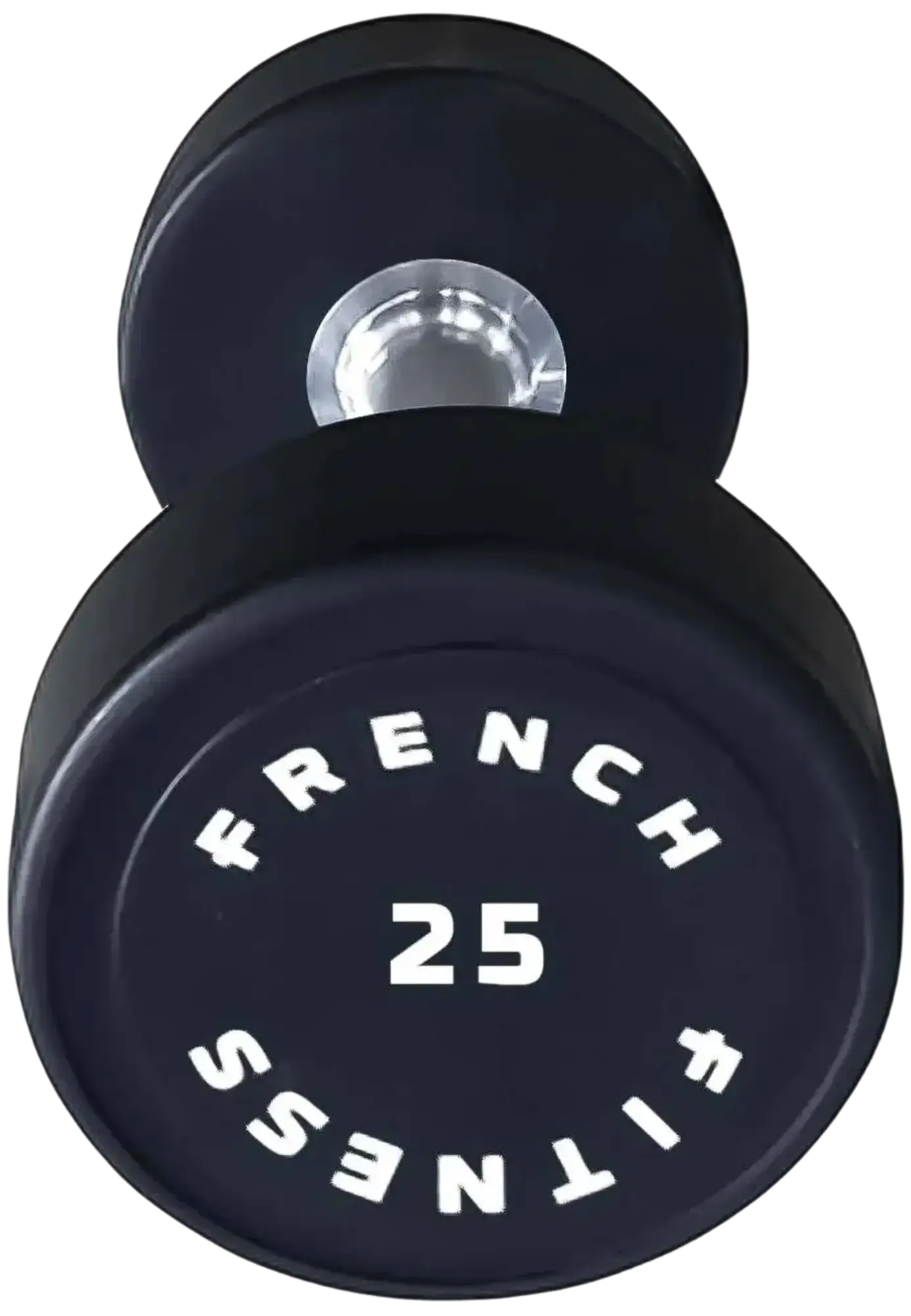 French Fitness Urethane Round Pro Style Dumbbell 25 lbs - Single (New) Image