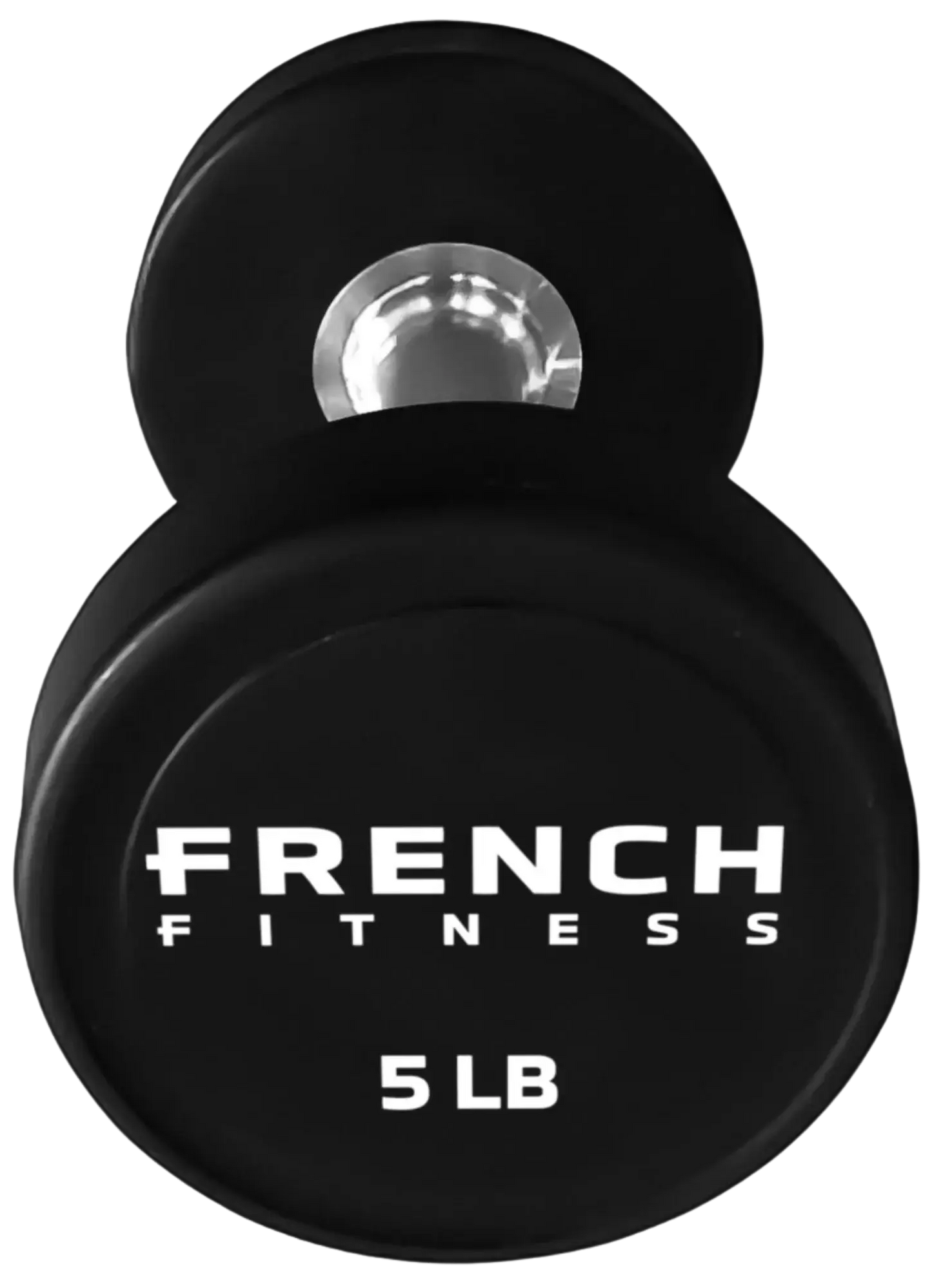French Fitness Urethane Round Pro Style Dumbbell V2 5 lbs - Single (New) Image