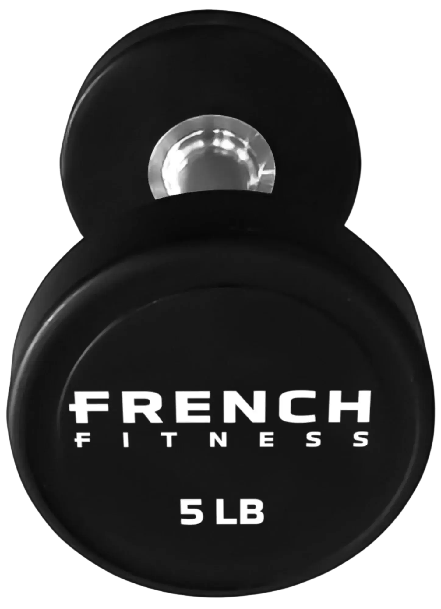 French Fitness Urethane Round Pro Style Dumbbell V2 5 lbs - Single (New) Image
