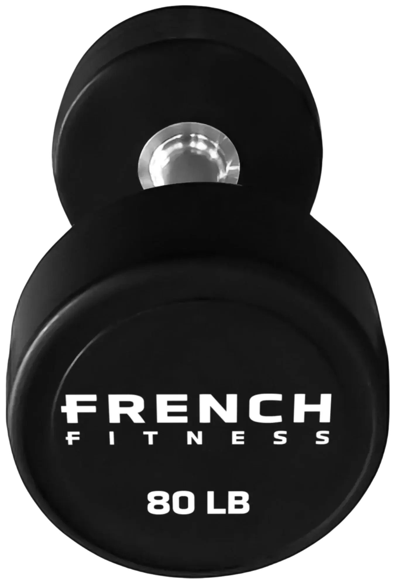 French Fitness Urethane Round Pro Style Dumbbell V2 80 lbs - Single (New) Image