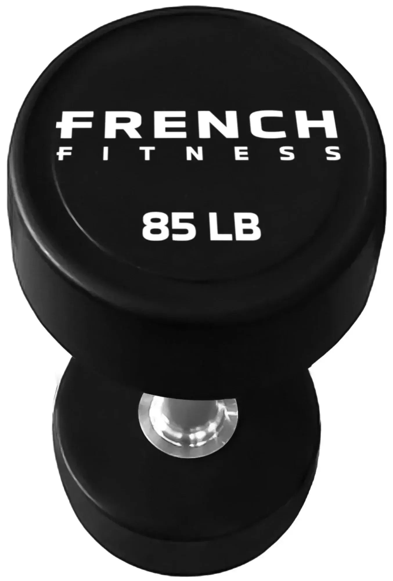 French Fitness Urethane Round Pro Style Dumbbell V2 85 lbs - Single (New) Image 2