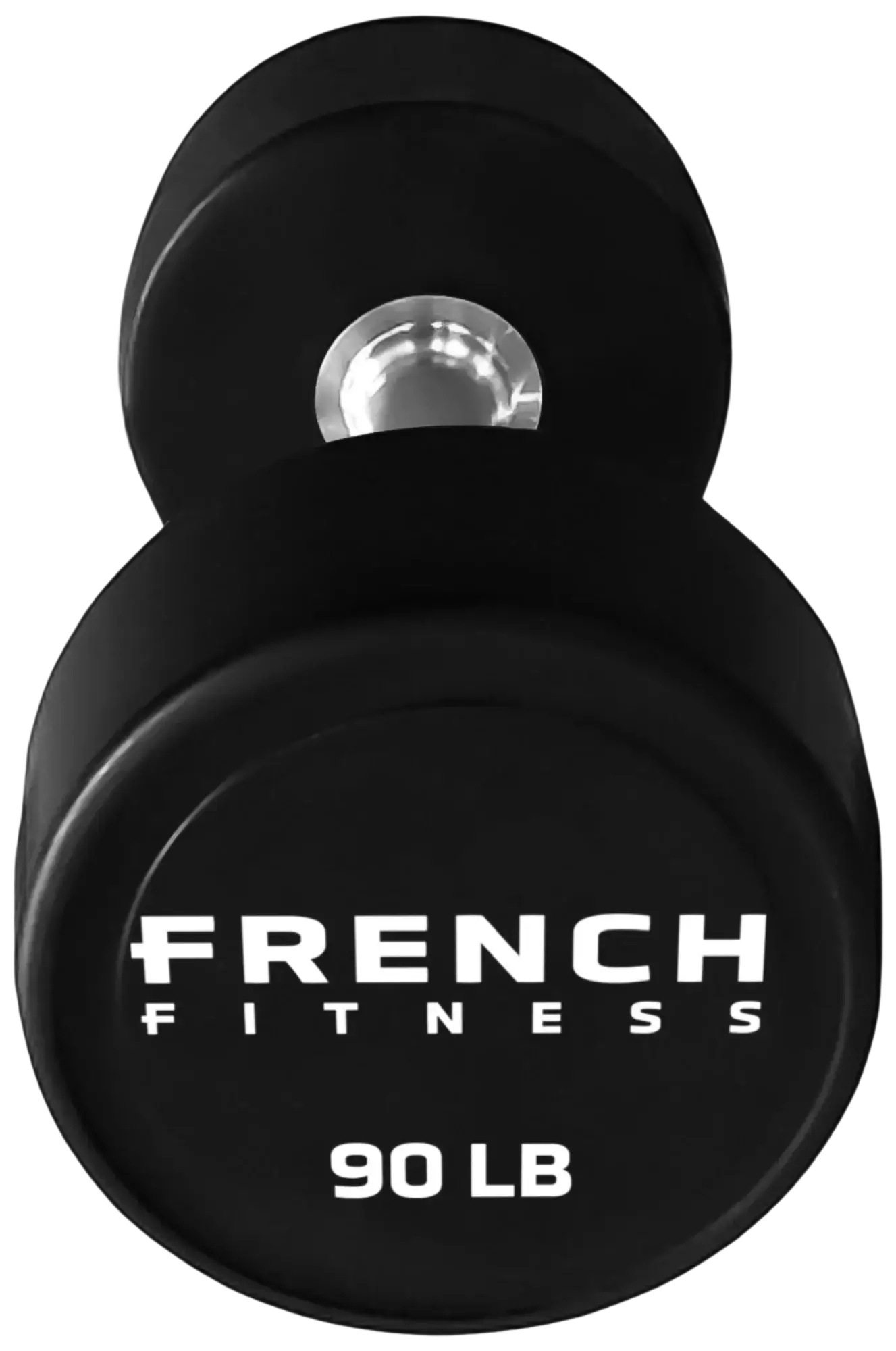 French Fitness Urethane Round Pro Style Dumbbell V2 90 lbs - Single (New) Image