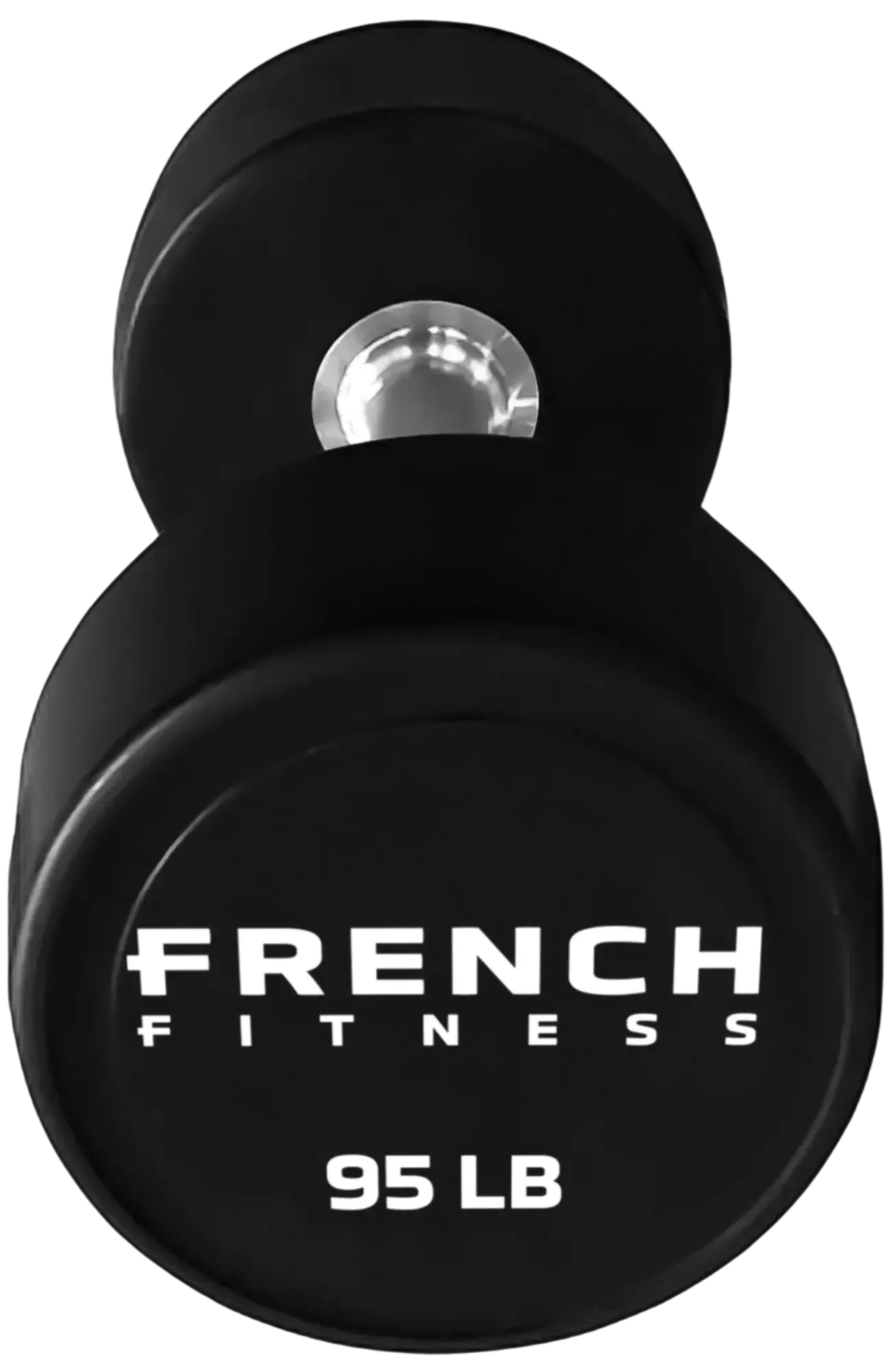 French Fitness Urethane Round Pro Style Dumbbell V2 95 lbs - Single (New) Image