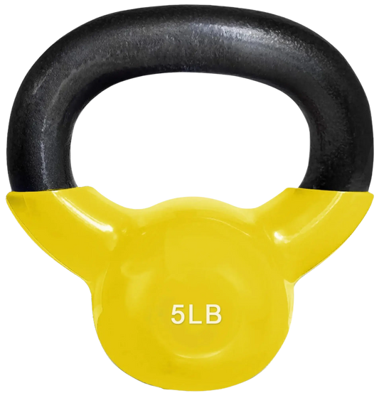French Fitness Vinyl Kettlebell 5 lbs (New) Image