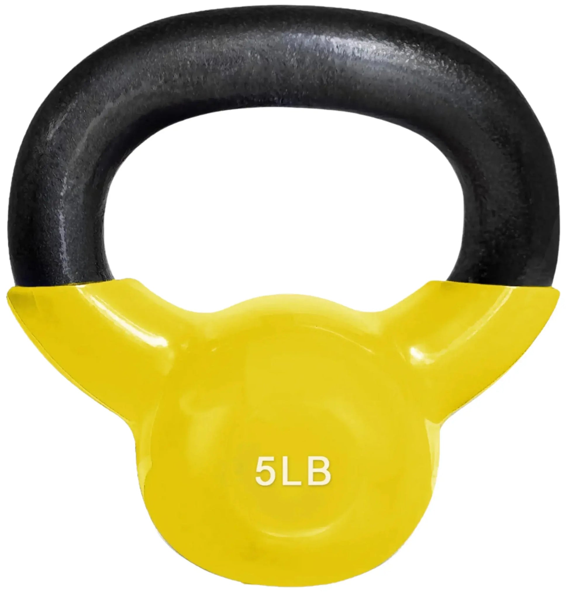 French Fitness Vinyl Kettlebell Set Set of 6 (5-20 lbs) (New) - front view