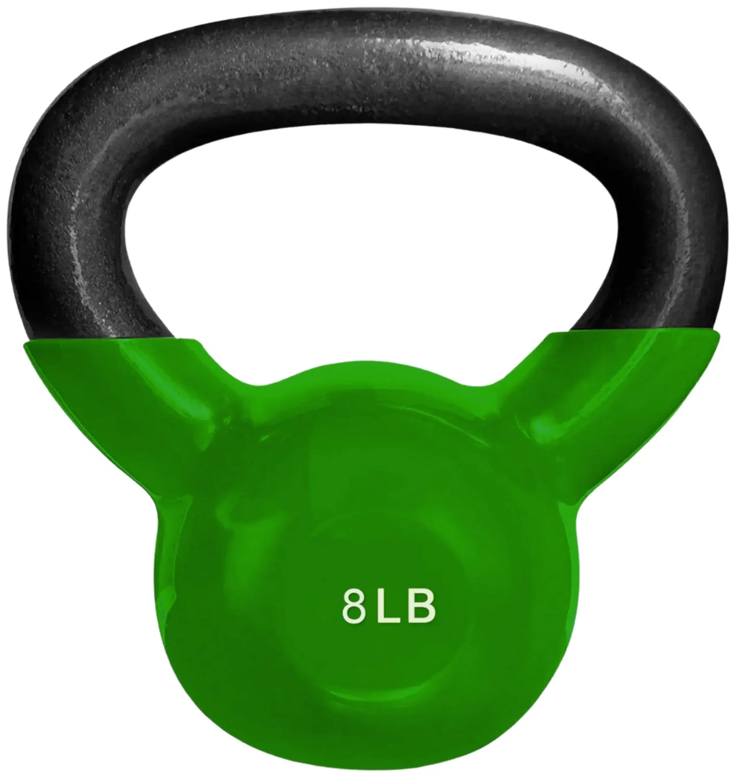 French Fitness Vinyl Kettlebell Set Set of 6 (5-20 lbs) (New) - front view