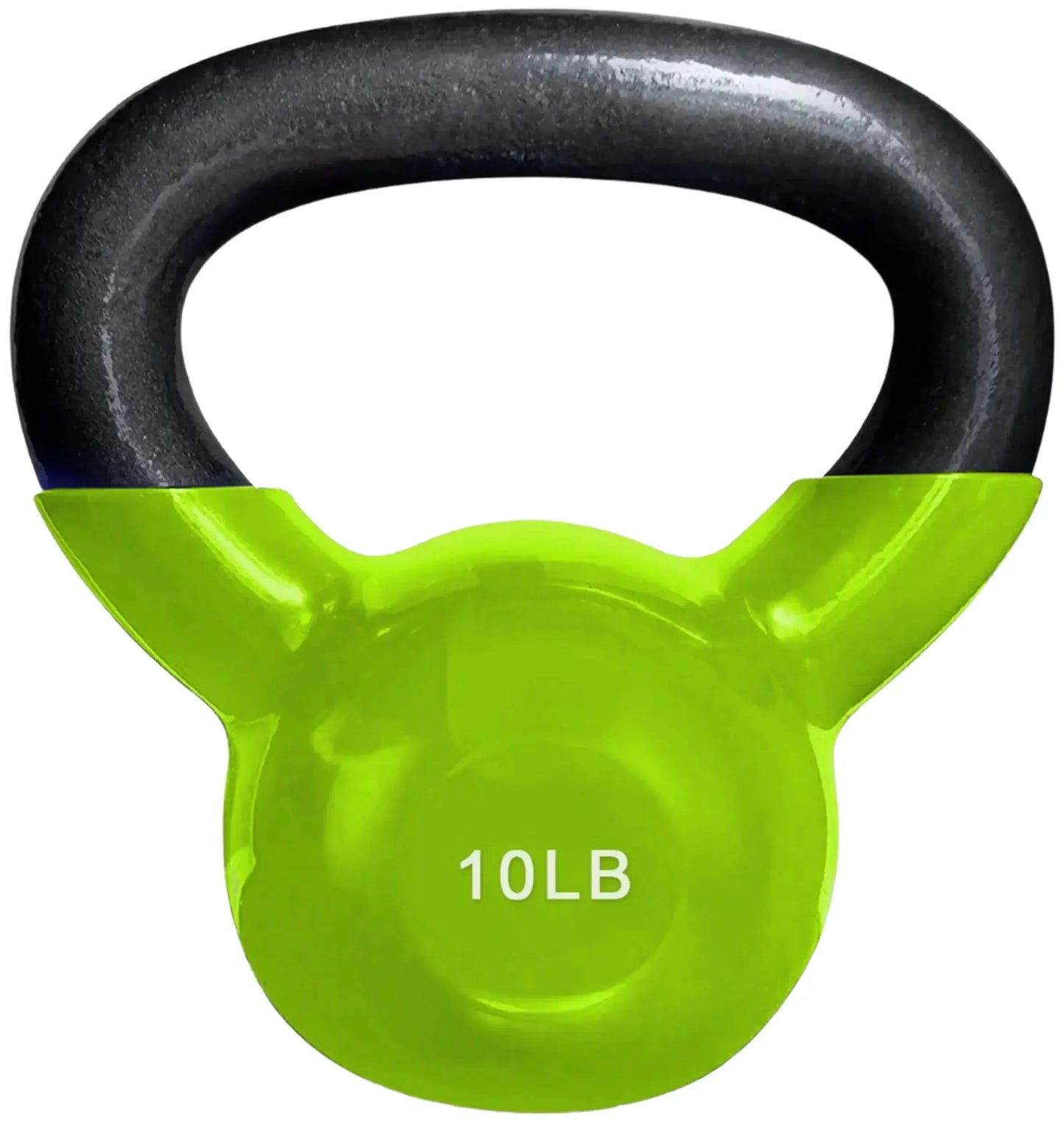 French Fitness Vinyl Kettlebell Set Set of 6 (5-20 lbs) (New) - front view