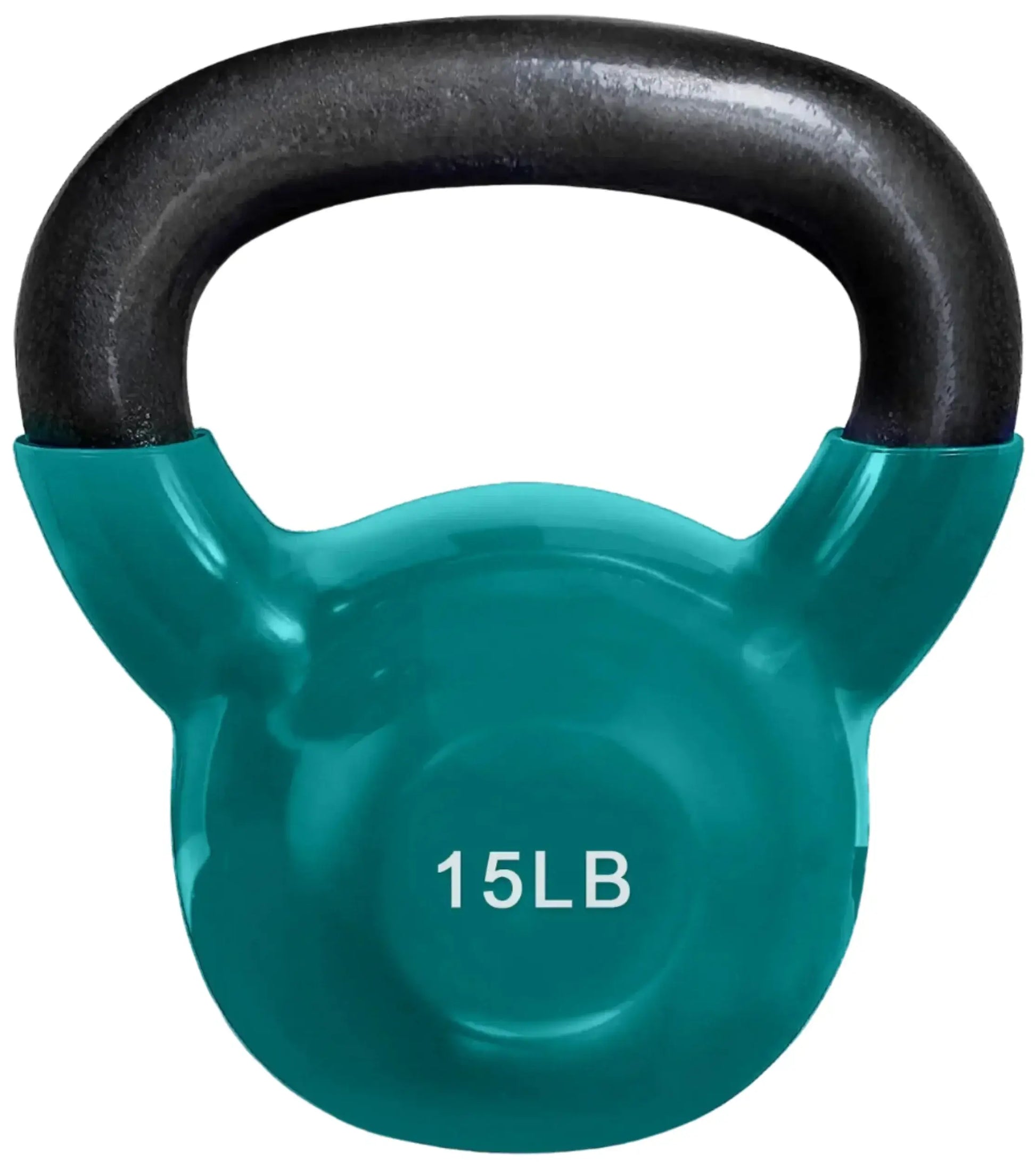 French Fitness Vinyl Kettlebell Set Set of 6 (5-20 lbs) (New) - front view