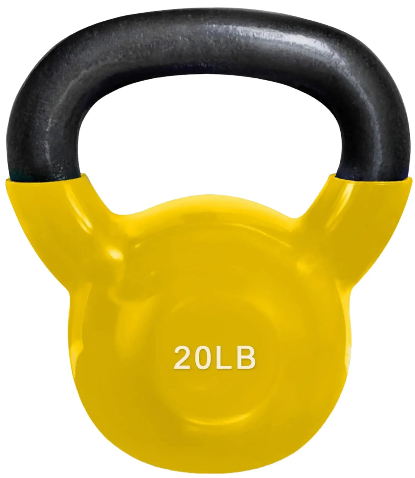 French Fitness Vinyl Kettlebell Set Set of 6 (5-20 lbs) (New) - front view