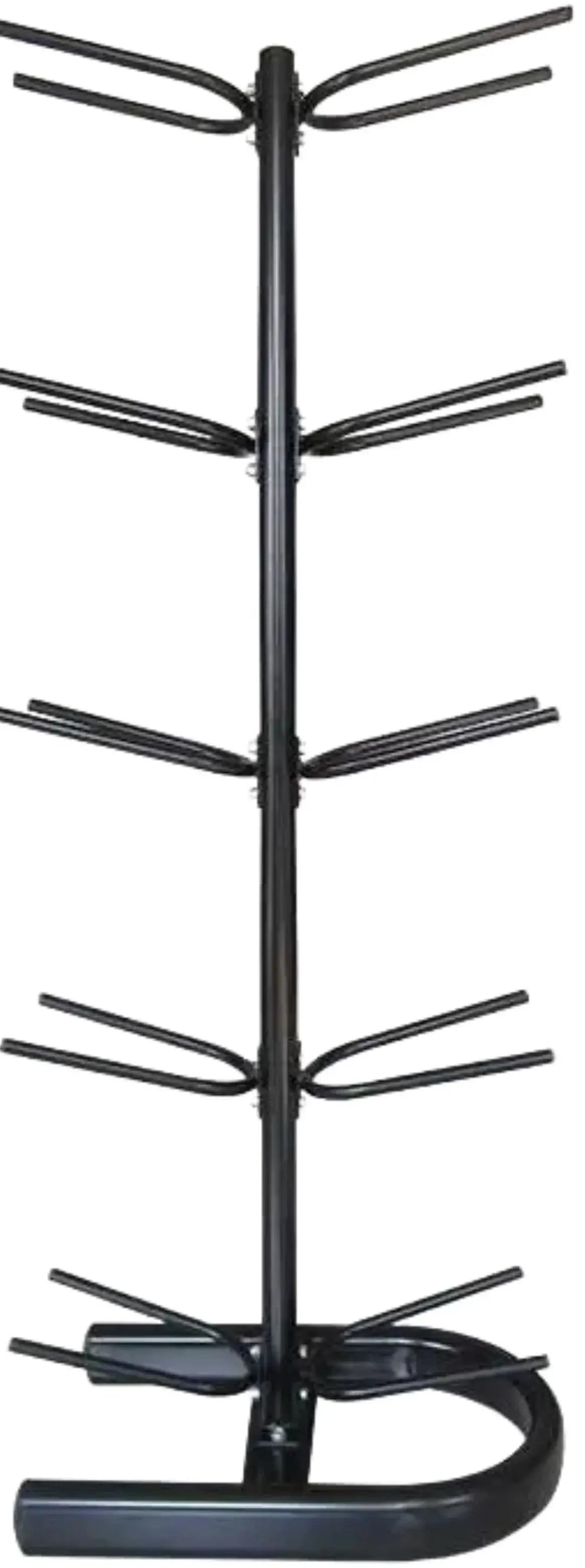 French Fitness - 10 Ball Vertical Medicine, Wall & Slam Rack (New) - Side View