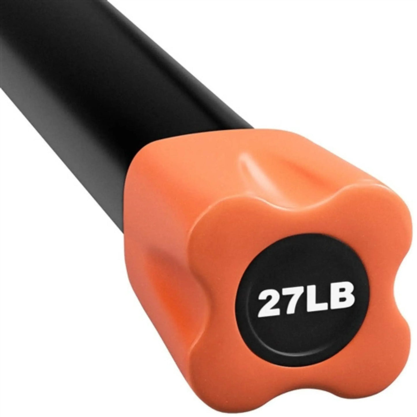 French Fitness Weighted Body Fitness Bar 27 lbs - Orange (New) Image 2