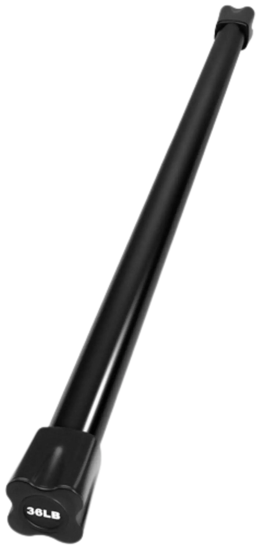 French Fitness Weighted Body Fitness Bar 36 lbs - Black (New) Image