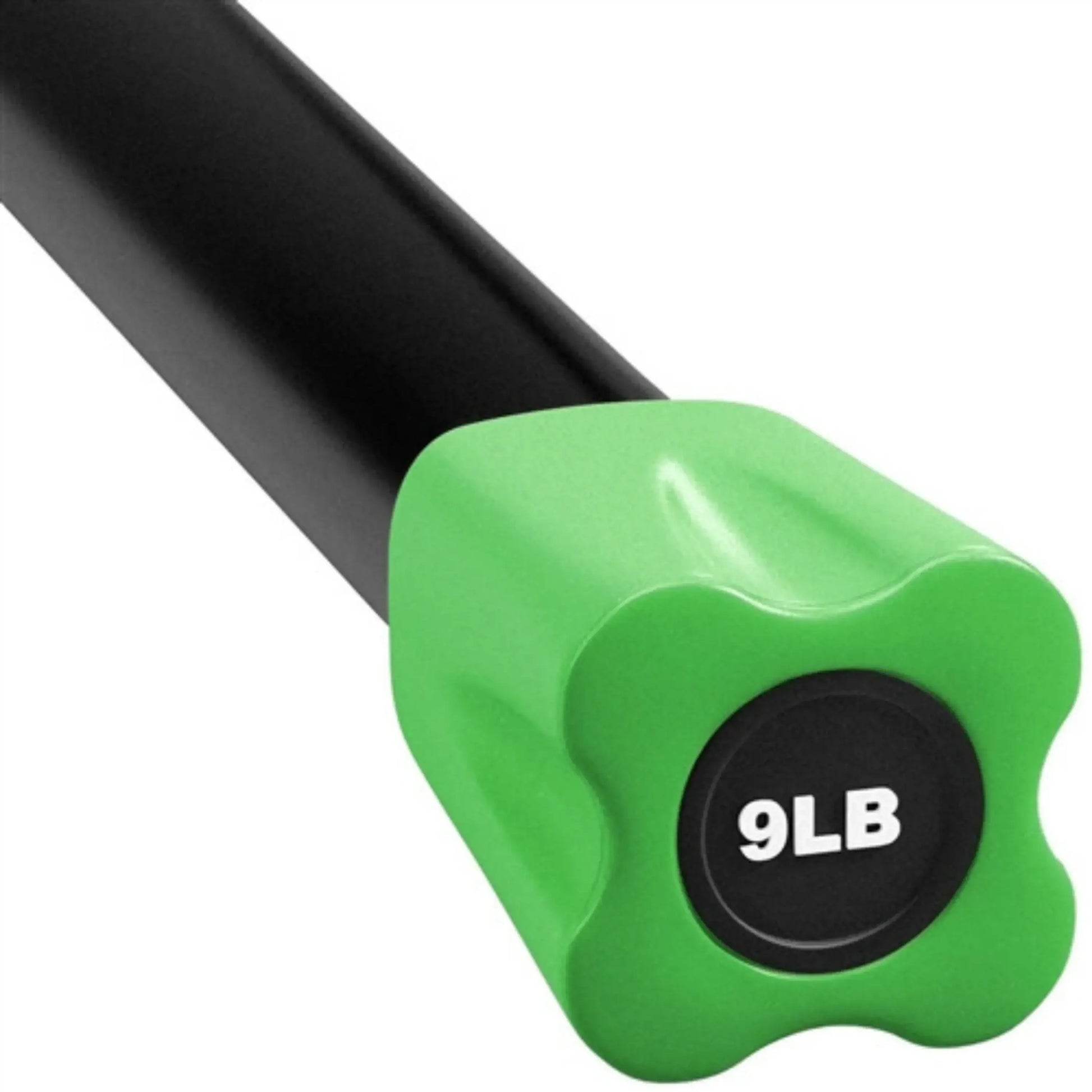 French Fitness Weighted Body Fitness Bar 9 lbs - Green (New) Image 2