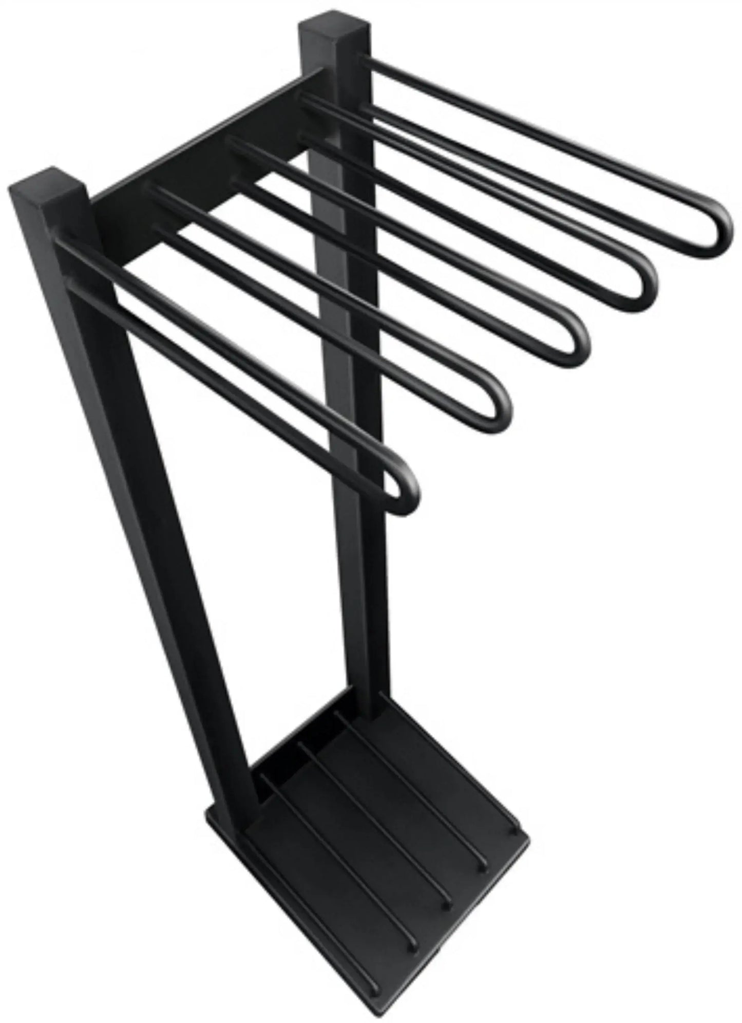 French Fitness Weighted Body Fitness Bar Set of 9 w/Rack (New) Image 3