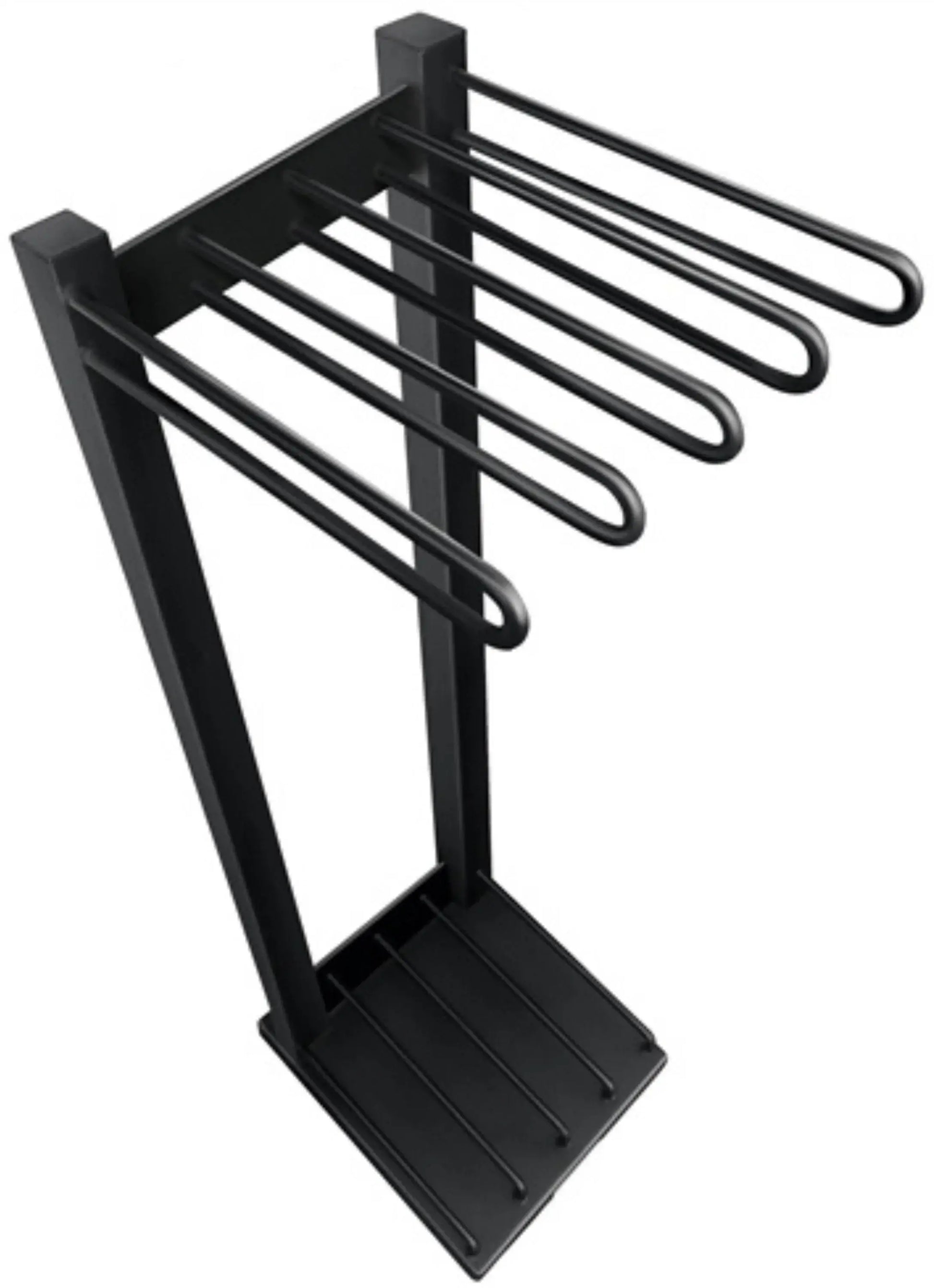 French Fitness Weighted Body Fitness Bar Set of 9 w/Rack (New) Image 3