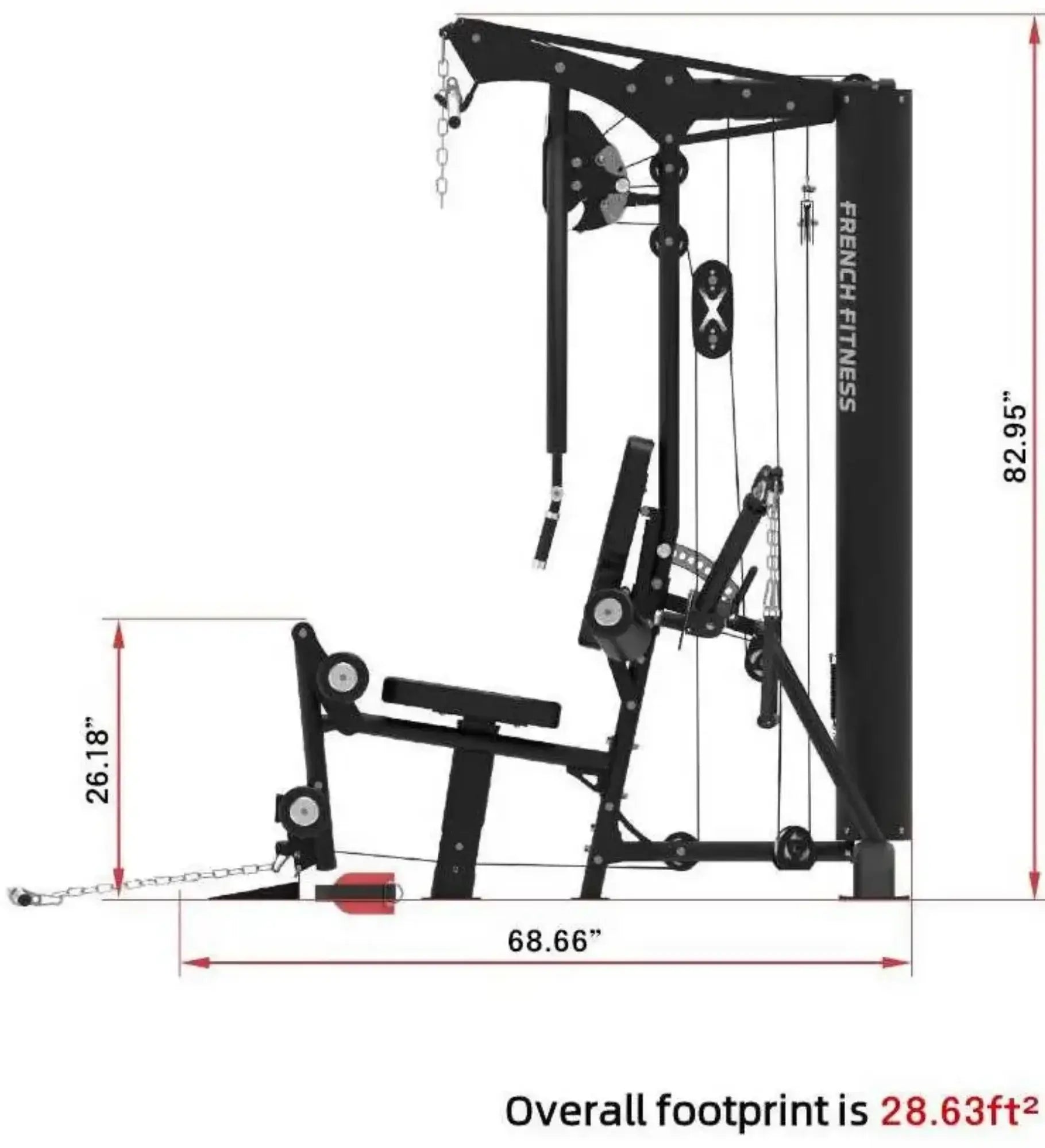 French Fitness X10 Functional Gym System (New) Image 5