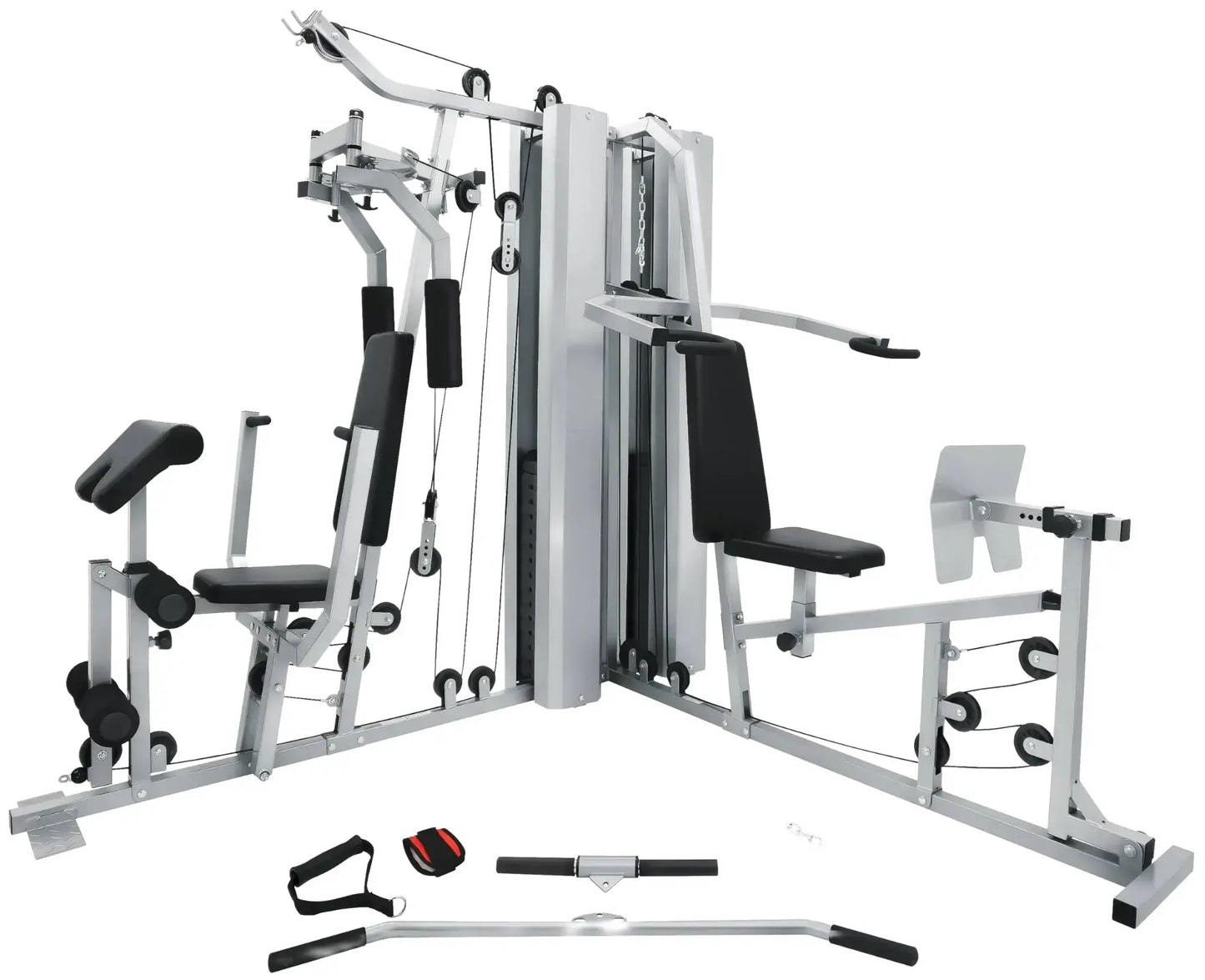 French Fitness X2 Corner Home Gym System - Silver (New) Image 2