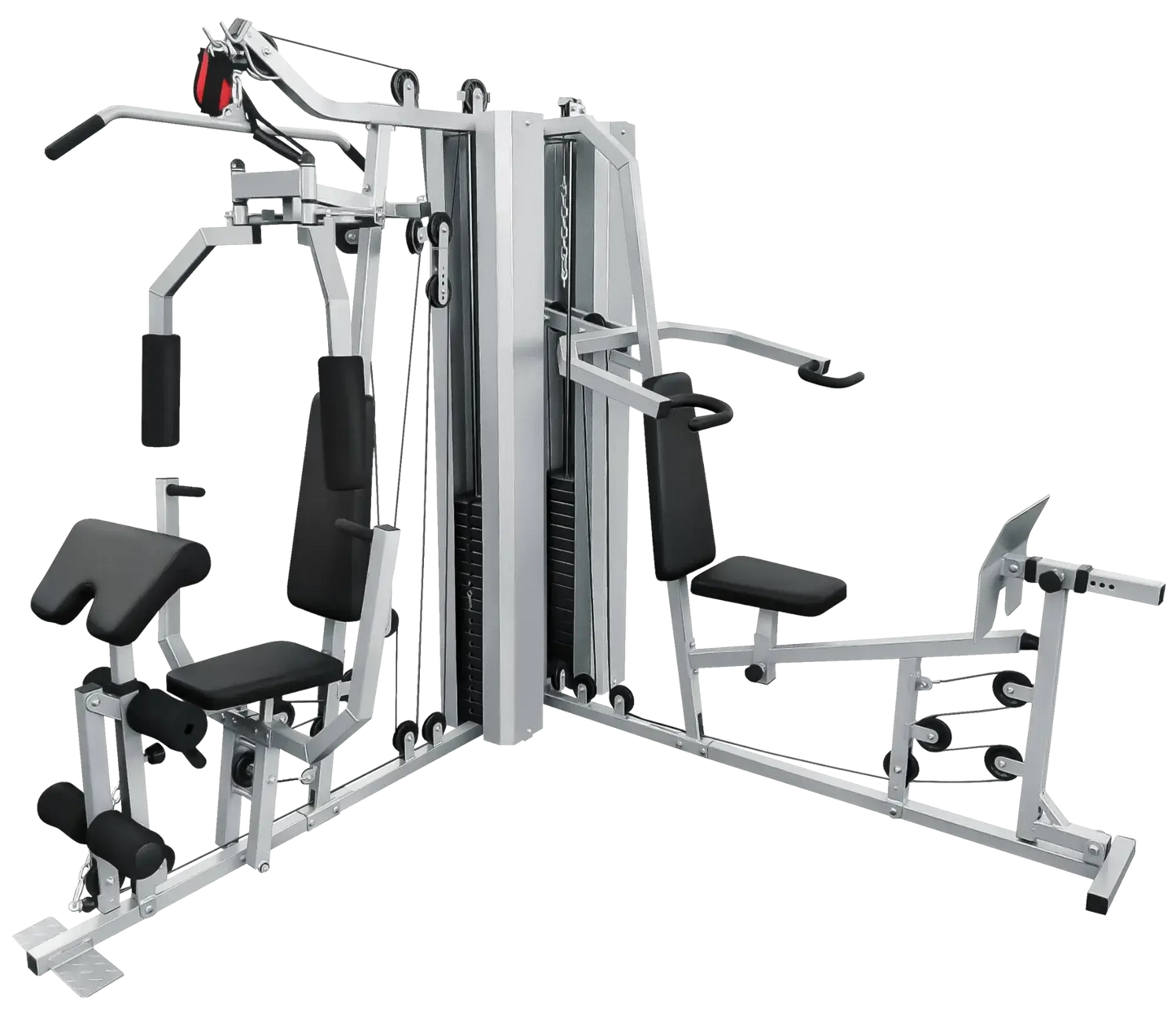 French Fitness X2 Corner Home Gym System - Silver (New) Image