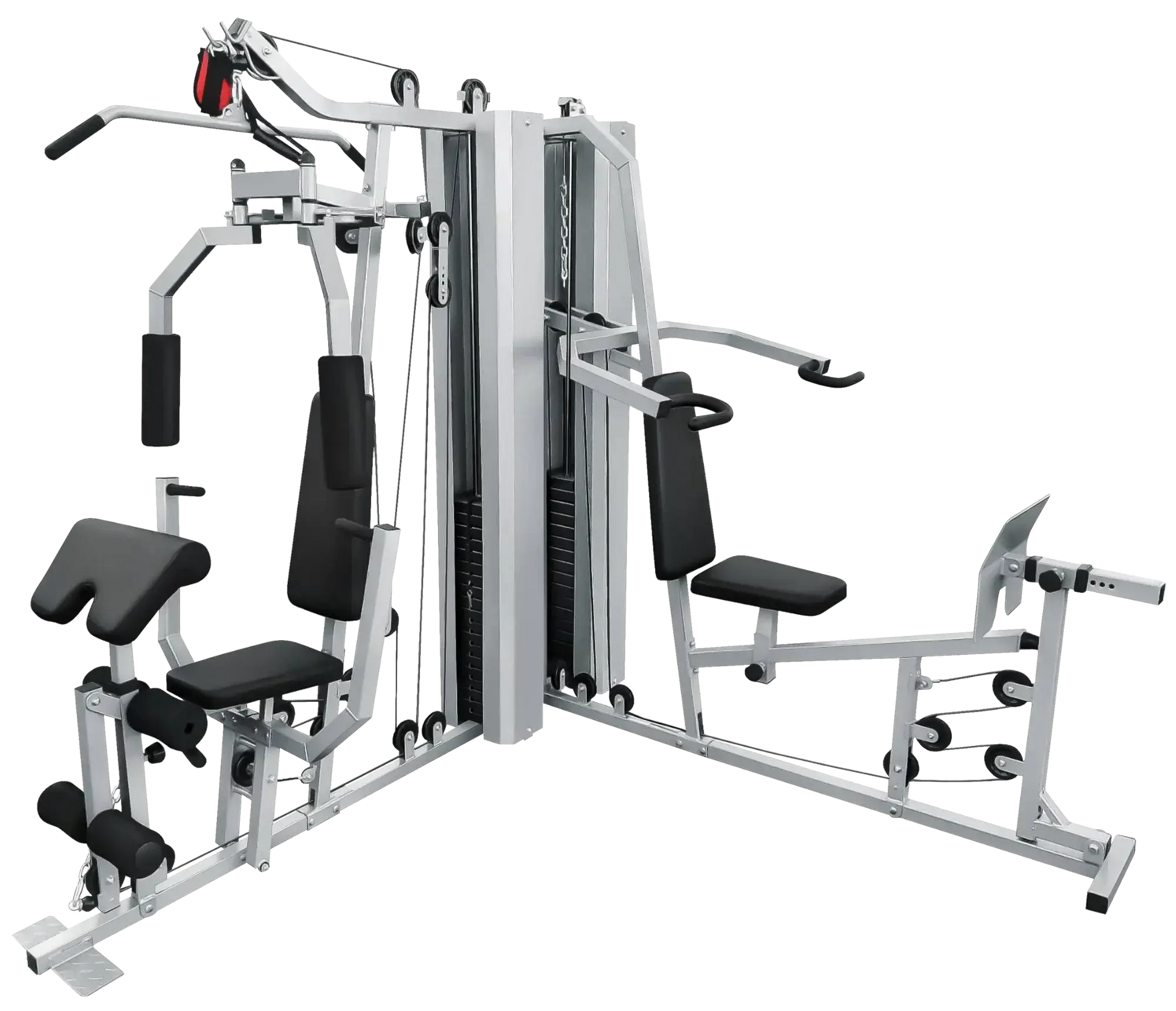 French Fitness X2 Corner Home Gym System - Silver (New) Image