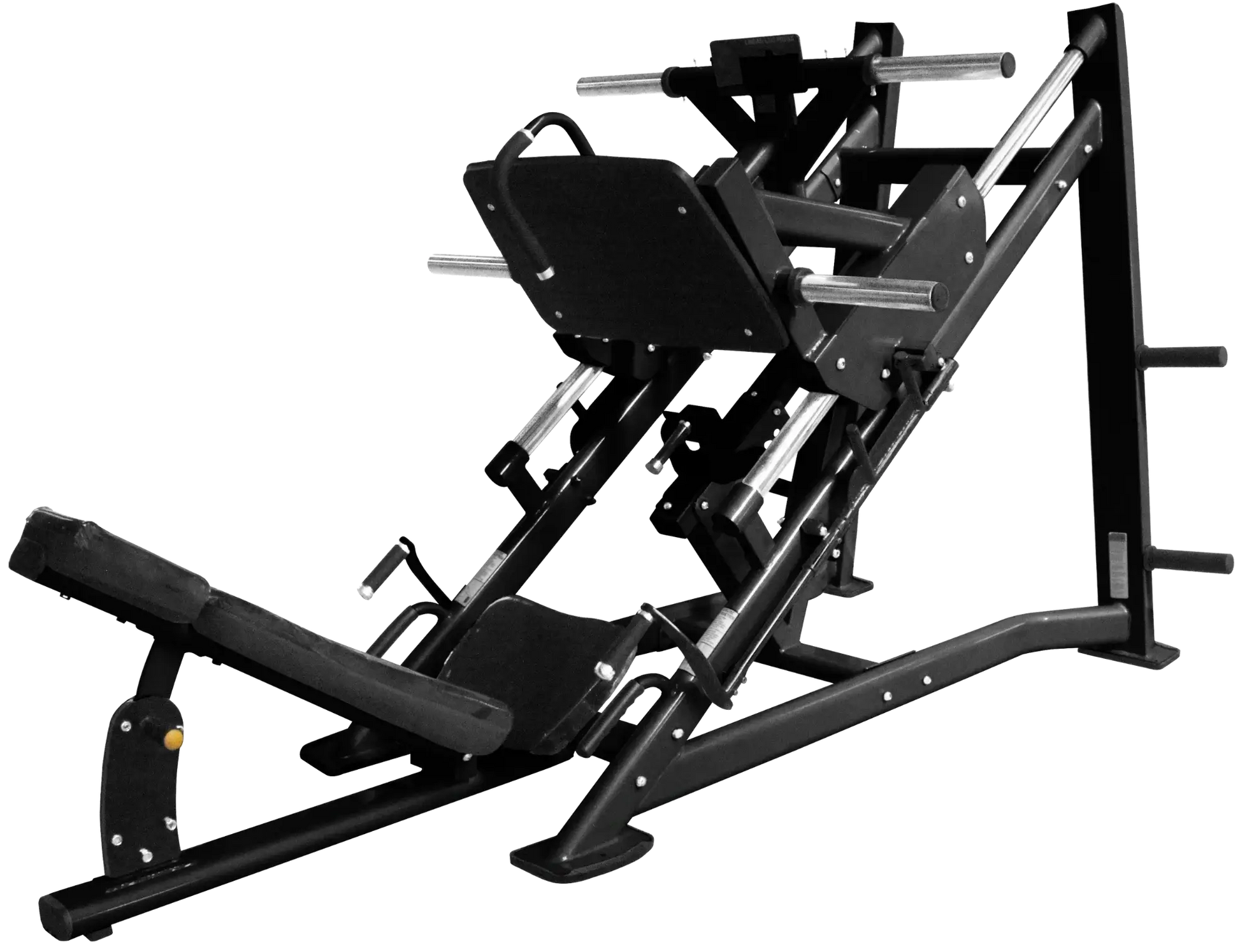 French Fitness FFB Black 45 Degree Linear Leg Press Angled View