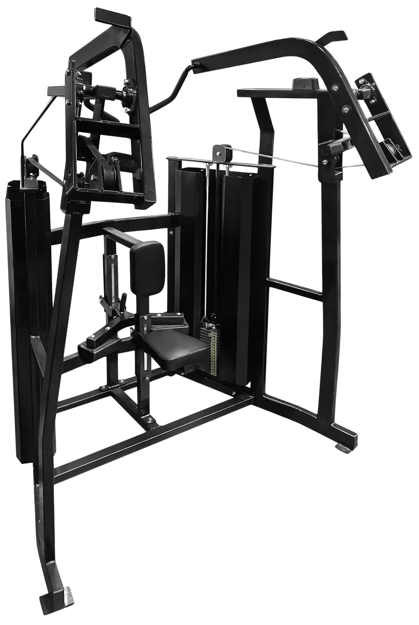 French Fitness FFB Black Dual Stack Front Lat Pulldown (New) Image