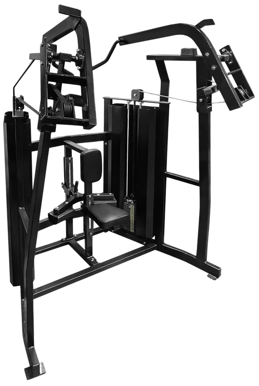 French Fitness FFB Black Dual Stack Front Lat Pulldown (New) Image