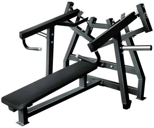 French Fitness FFB Black Leverage Horizontal Bench Press Plate Loaded (New) Image