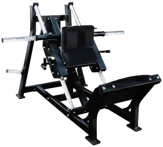 French Fitness - Black FFB Linear Hack Squat (New) - Angled View