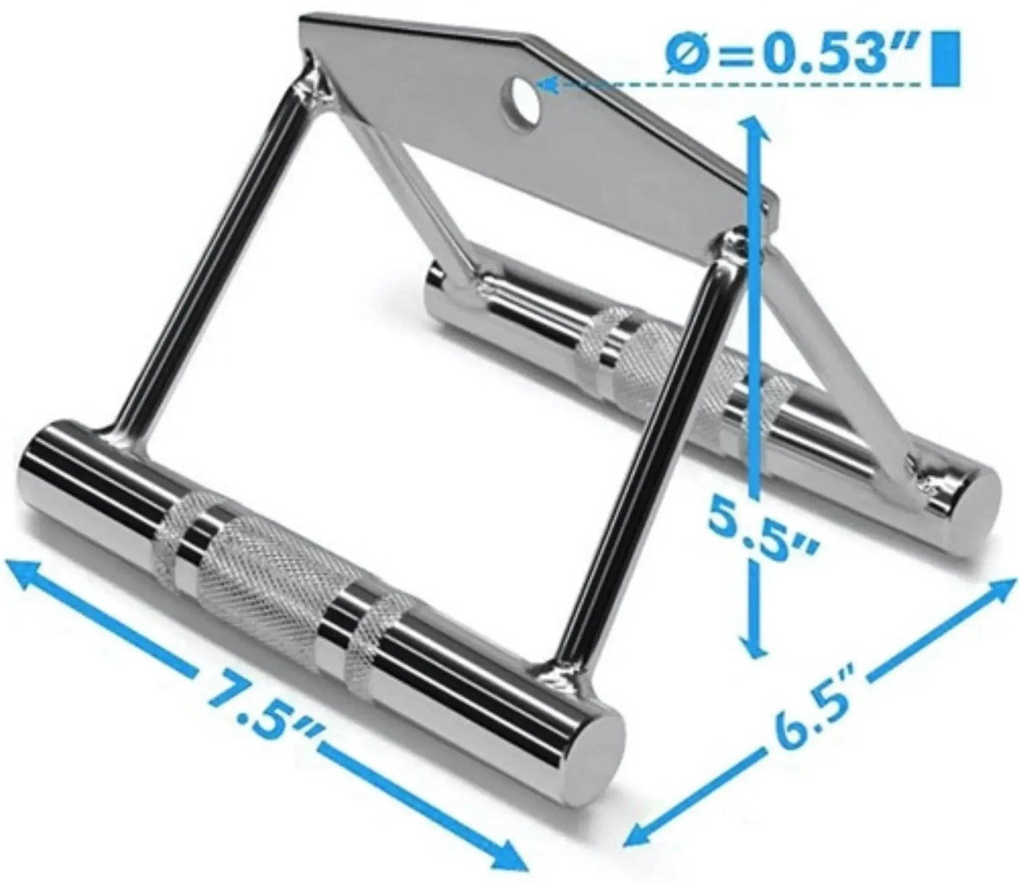 French Fitness Chrome FFC-SRCB Seated Row/Chin Bar (New) Image 2