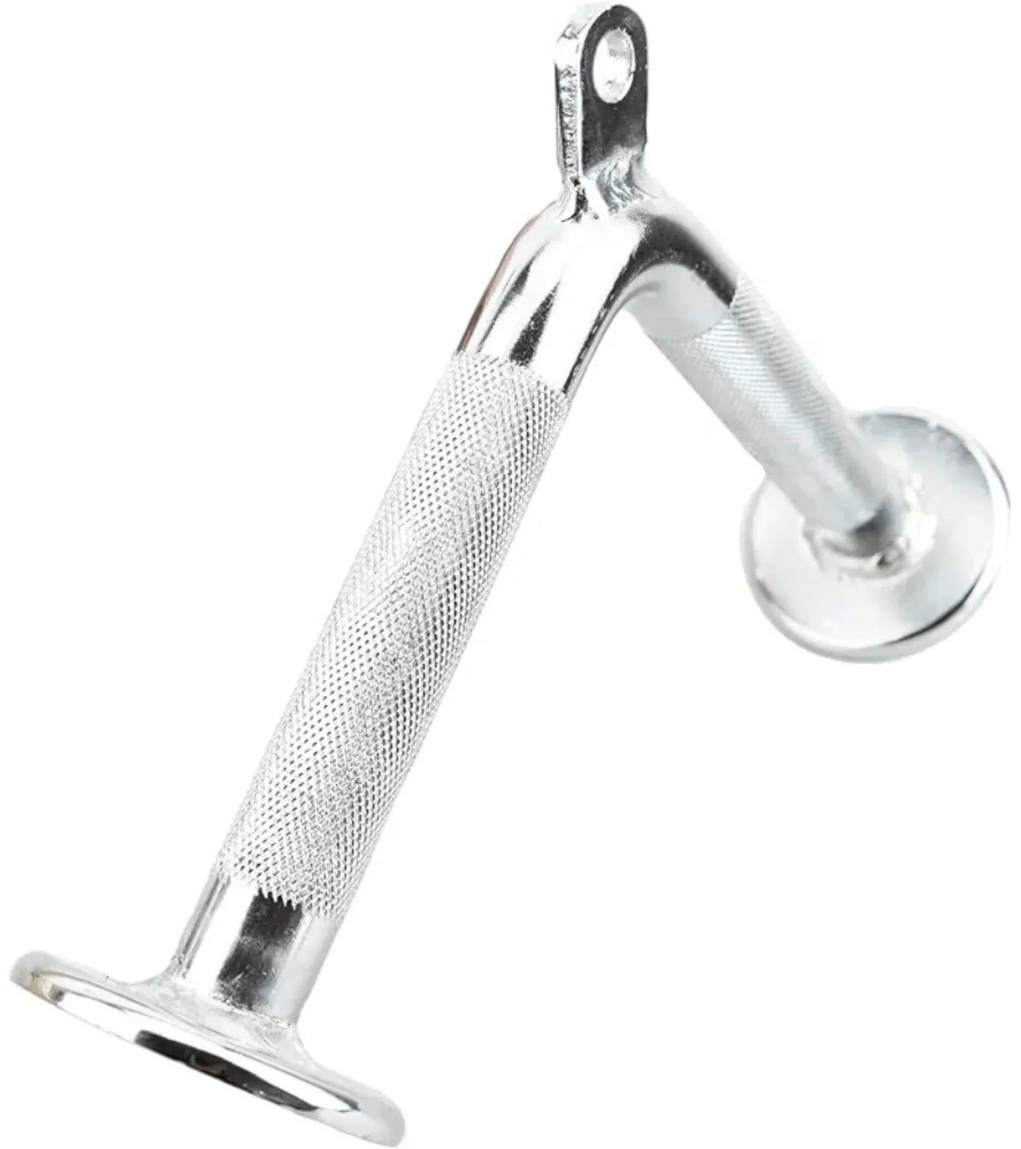 French Fitness - Chrome 12" Tricep Pressdown Bar (New) - Angled View