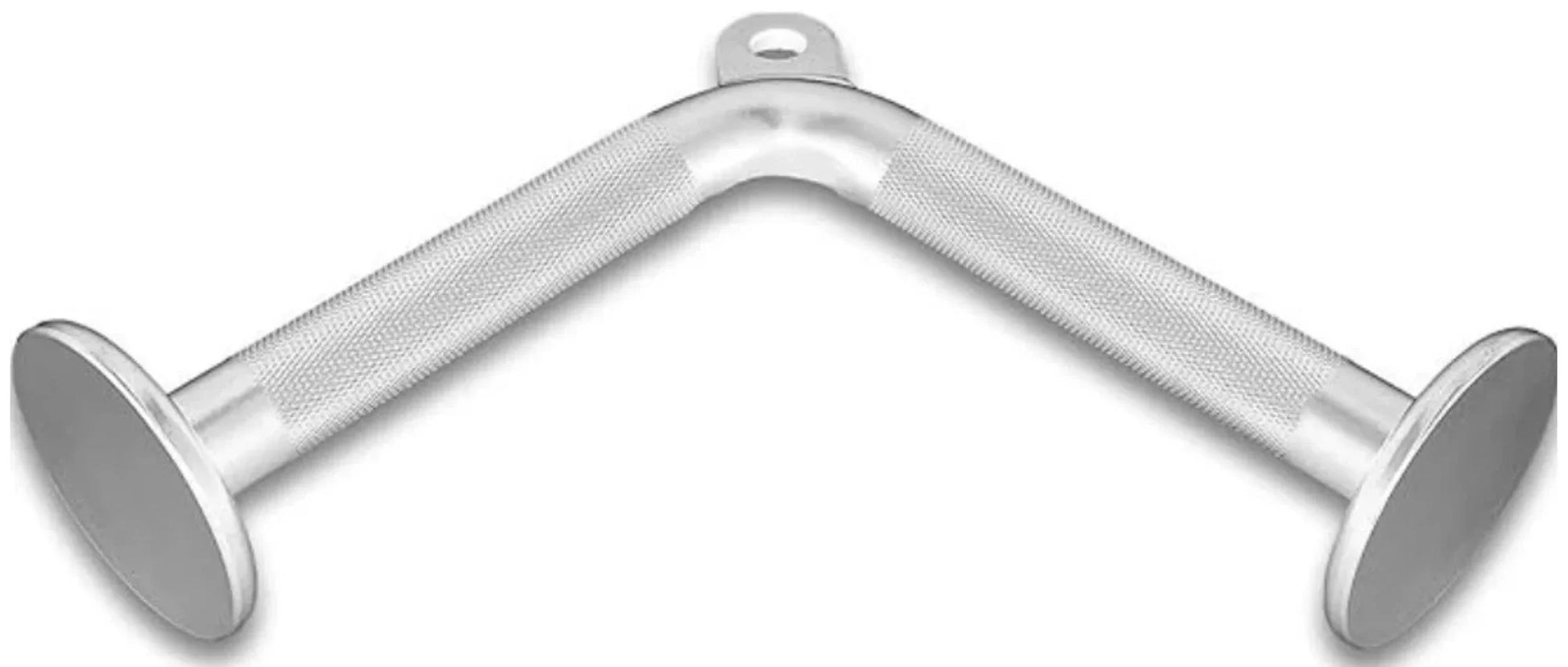 French Fitness - Chrome 12" Tricep Pressdown Bar (New) - Front View