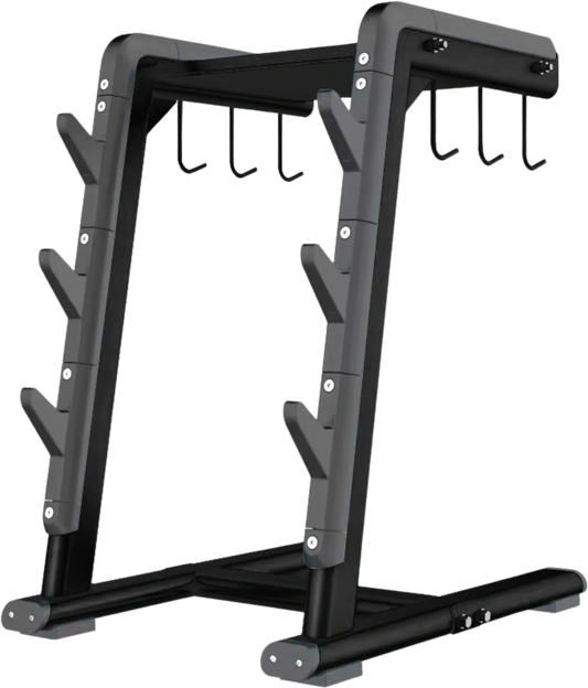 French Fitness Marin Accessory, Handle, & 3 Bar Storage Rack (New) Image