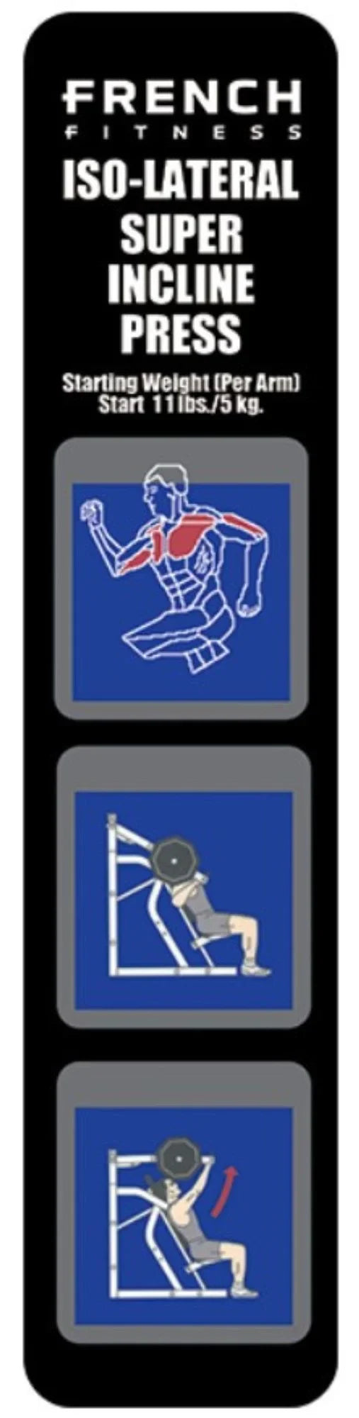 French Fitness Marin Iso-Lateral Super Incline Press Plate Loaded (New) Image 2