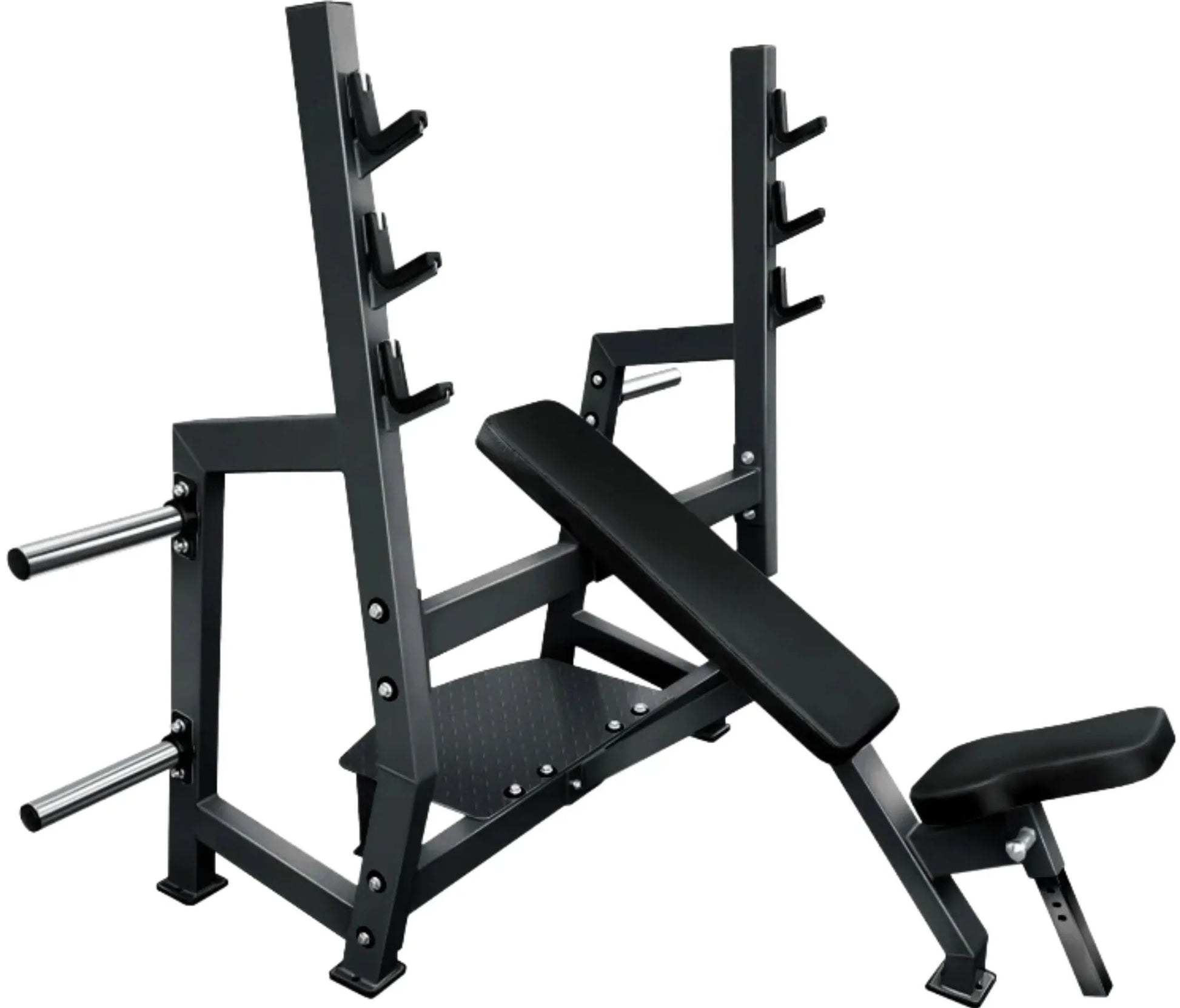 French Fitness Marin Olympic Incline Bench w/Weight Storage (New) Image 2