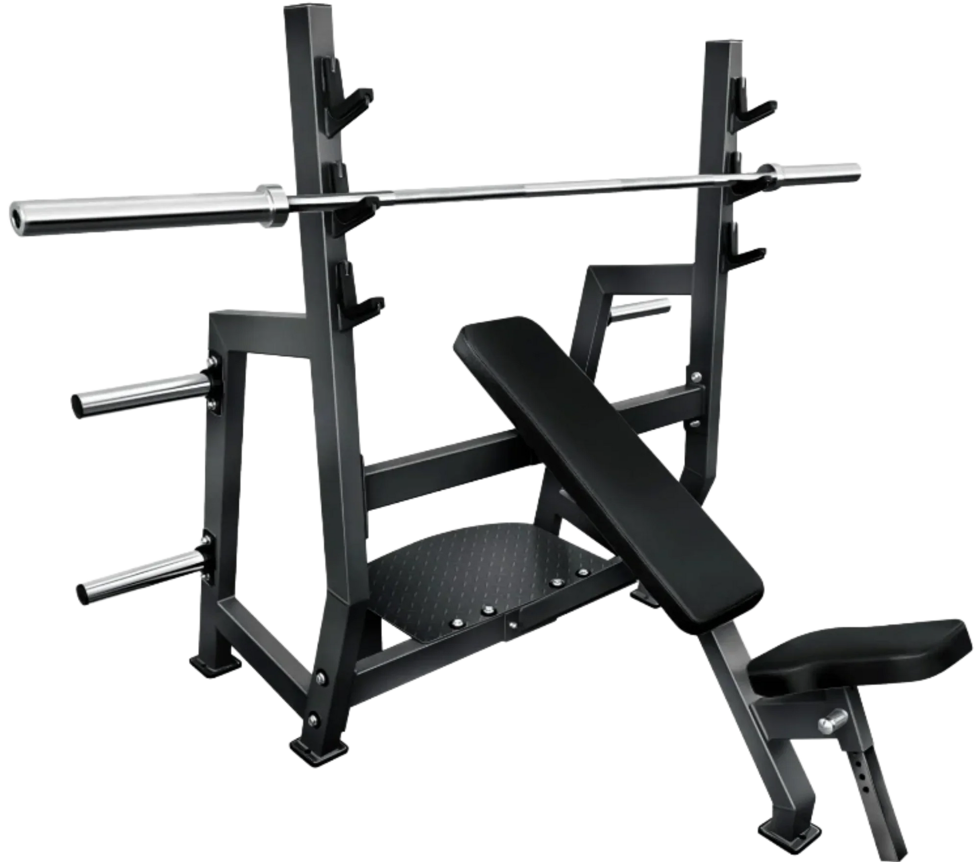 French Fitness Marin Olympic Incline Bench w/Weight Storage (New) Image