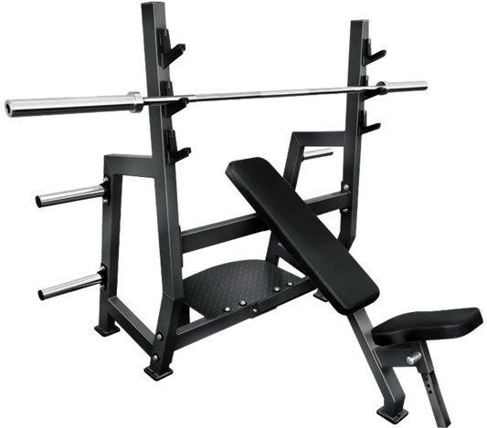 French Fitness Marin Olympic Incline Bench w/Weight Storage (New) Image